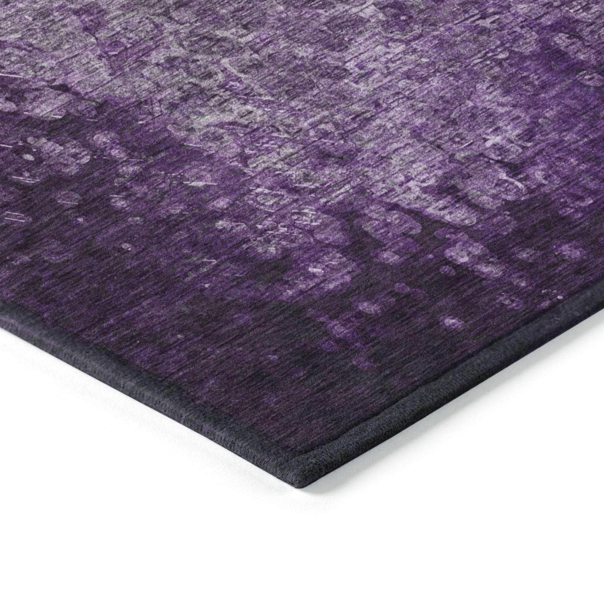 Machine Made ACN565 Purple Rugs