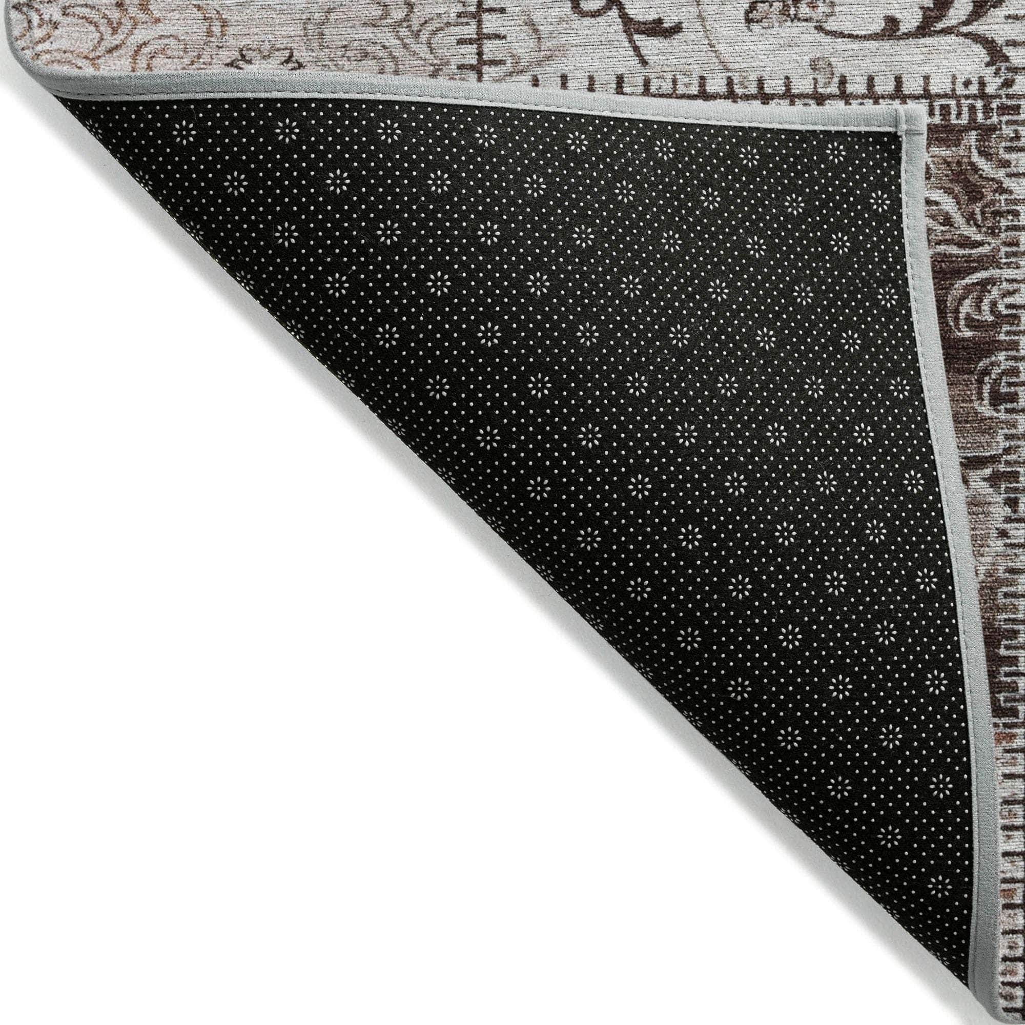 Machine Made ACN566 Beige Brown Rugs