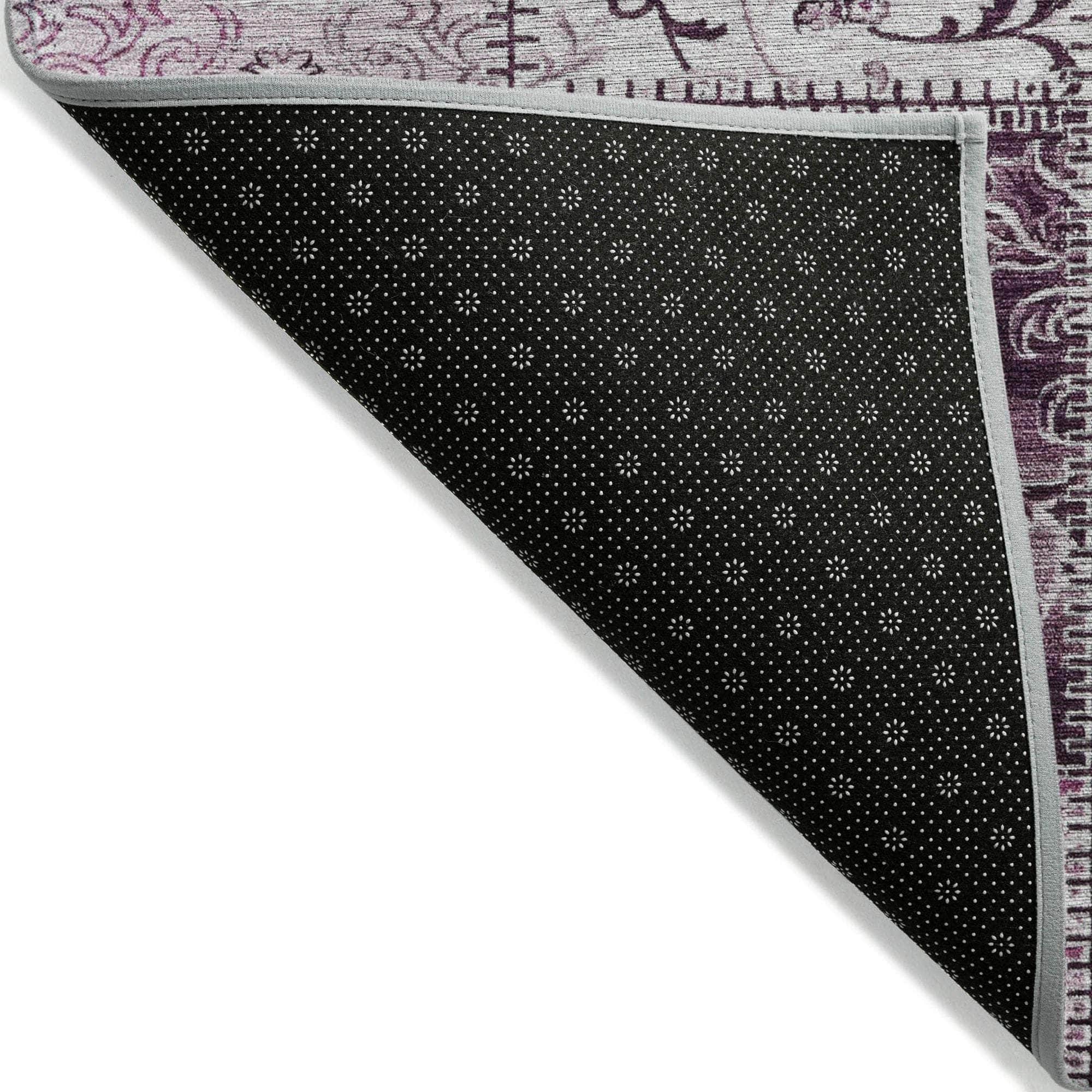 Machine Made ACN566 Burgundy Red Rugs