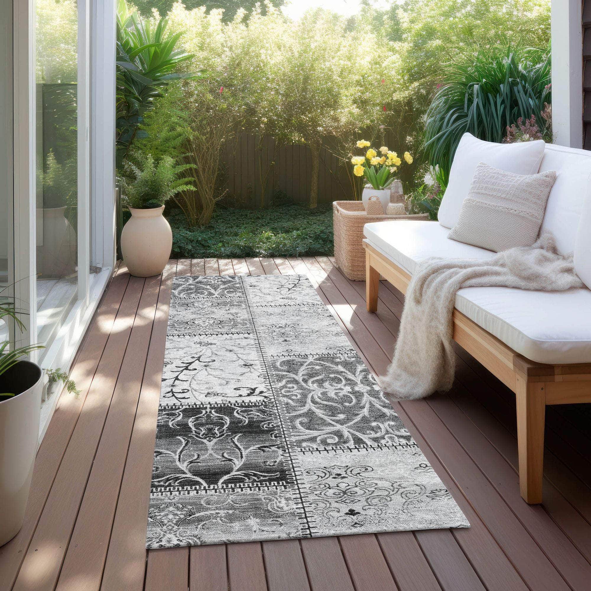 Machine Made ACN566 Gray Rugs