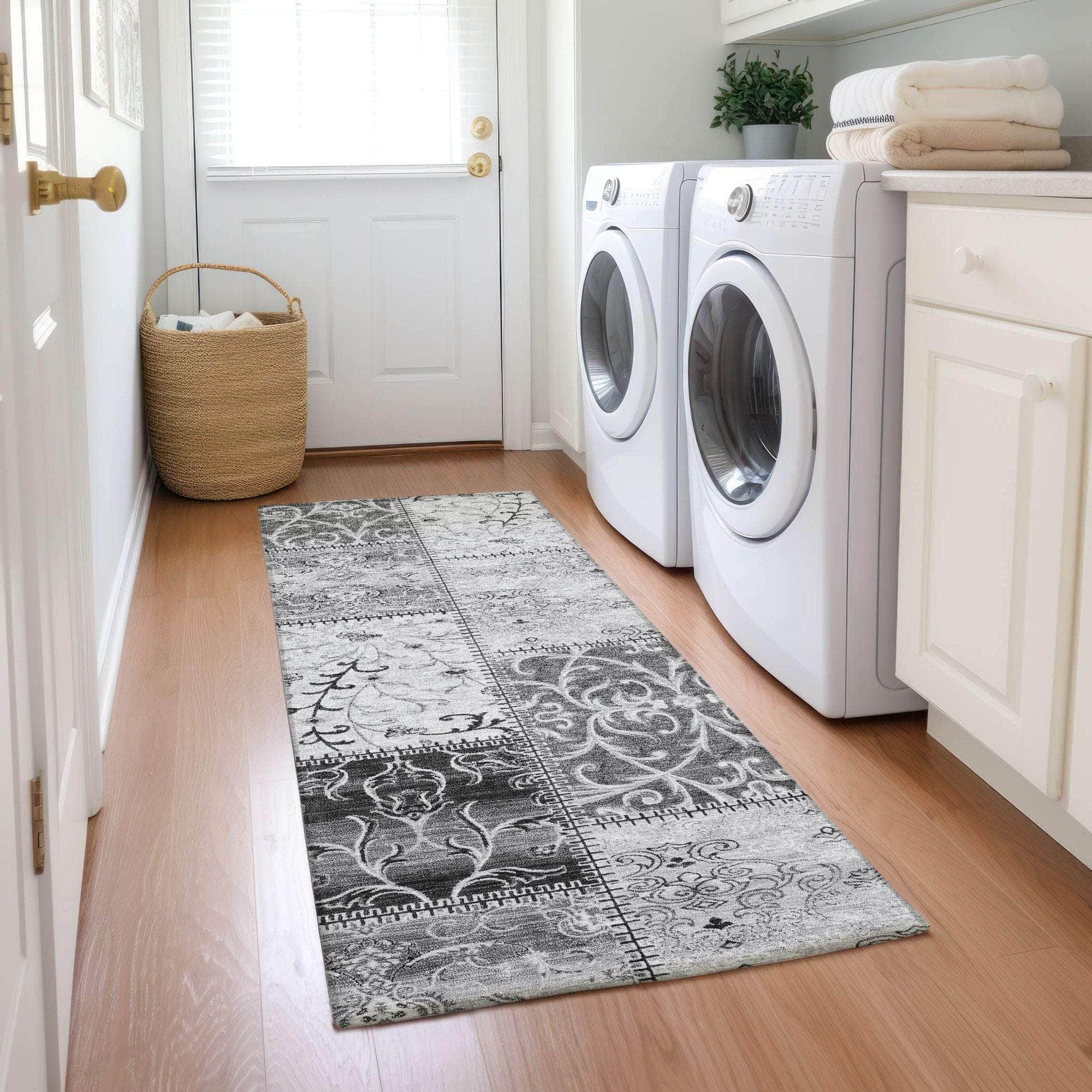 Machine Made ACN566 Gray Rugs