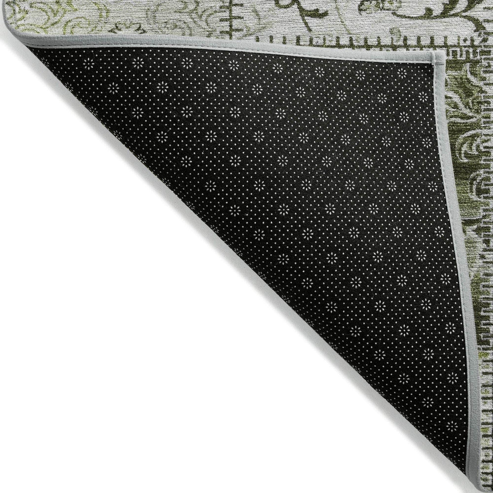 Machine Made ACN566 Green Rugs