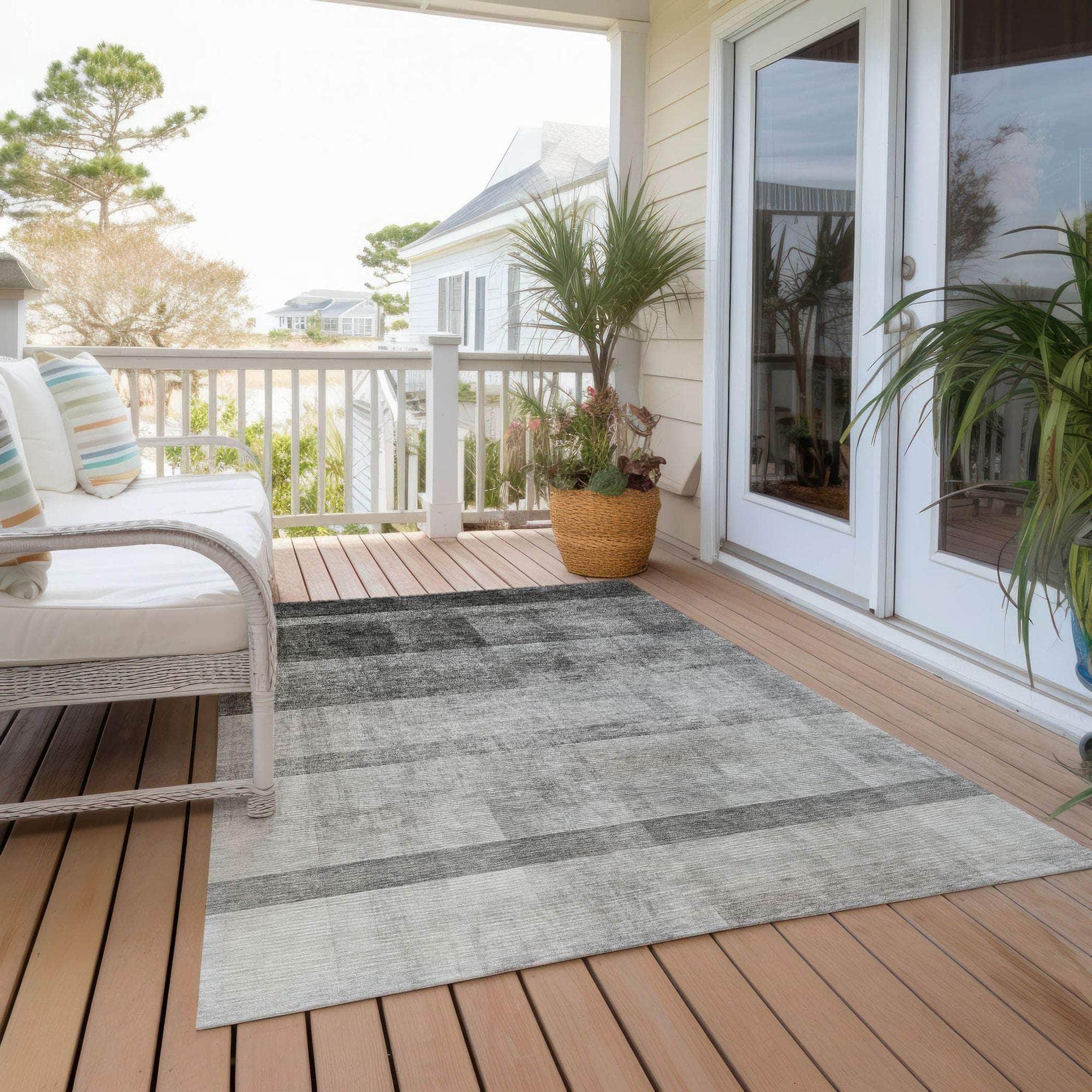 Machine Made ACN568 Gray Rugs