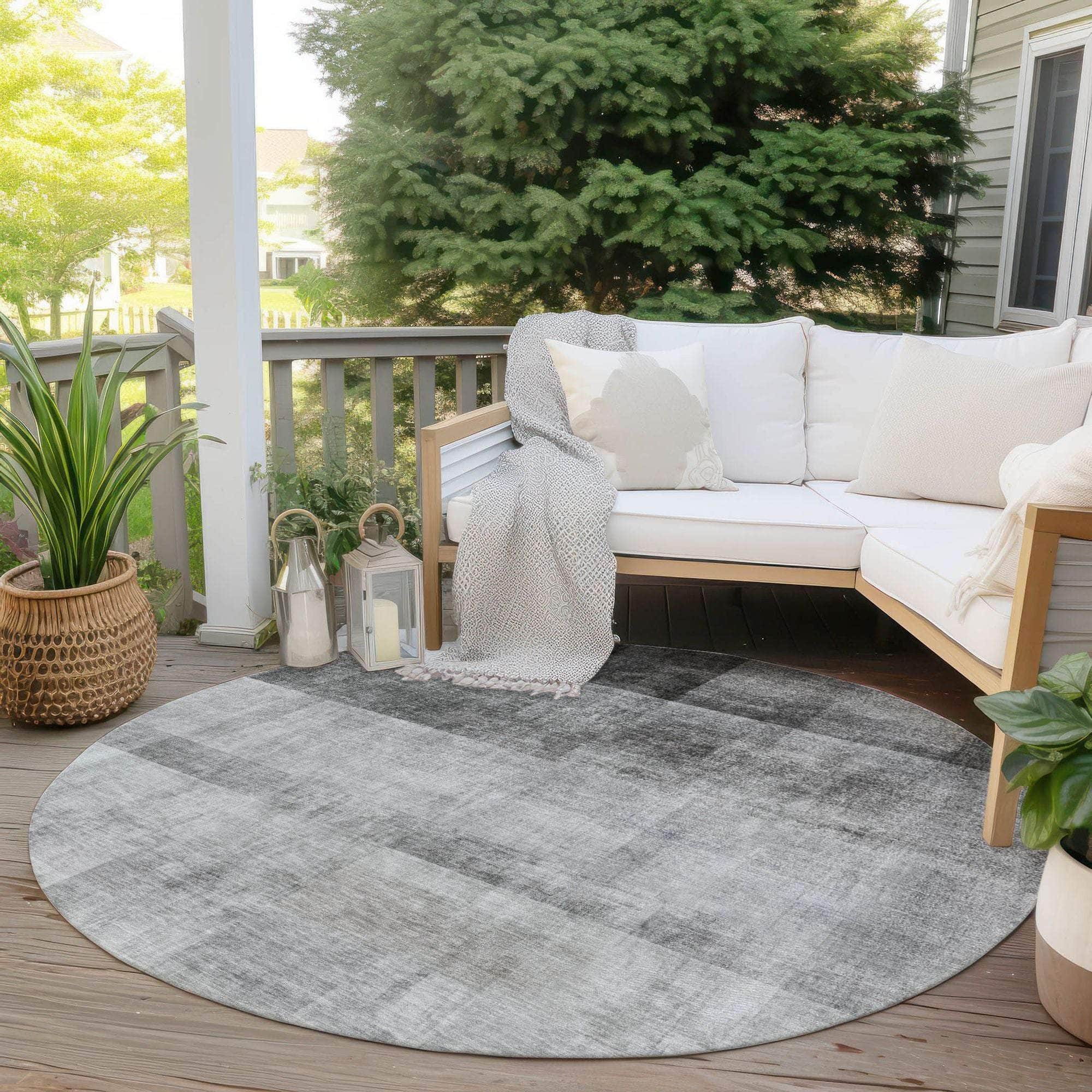 Machine Made ACN568 Gray Rugs