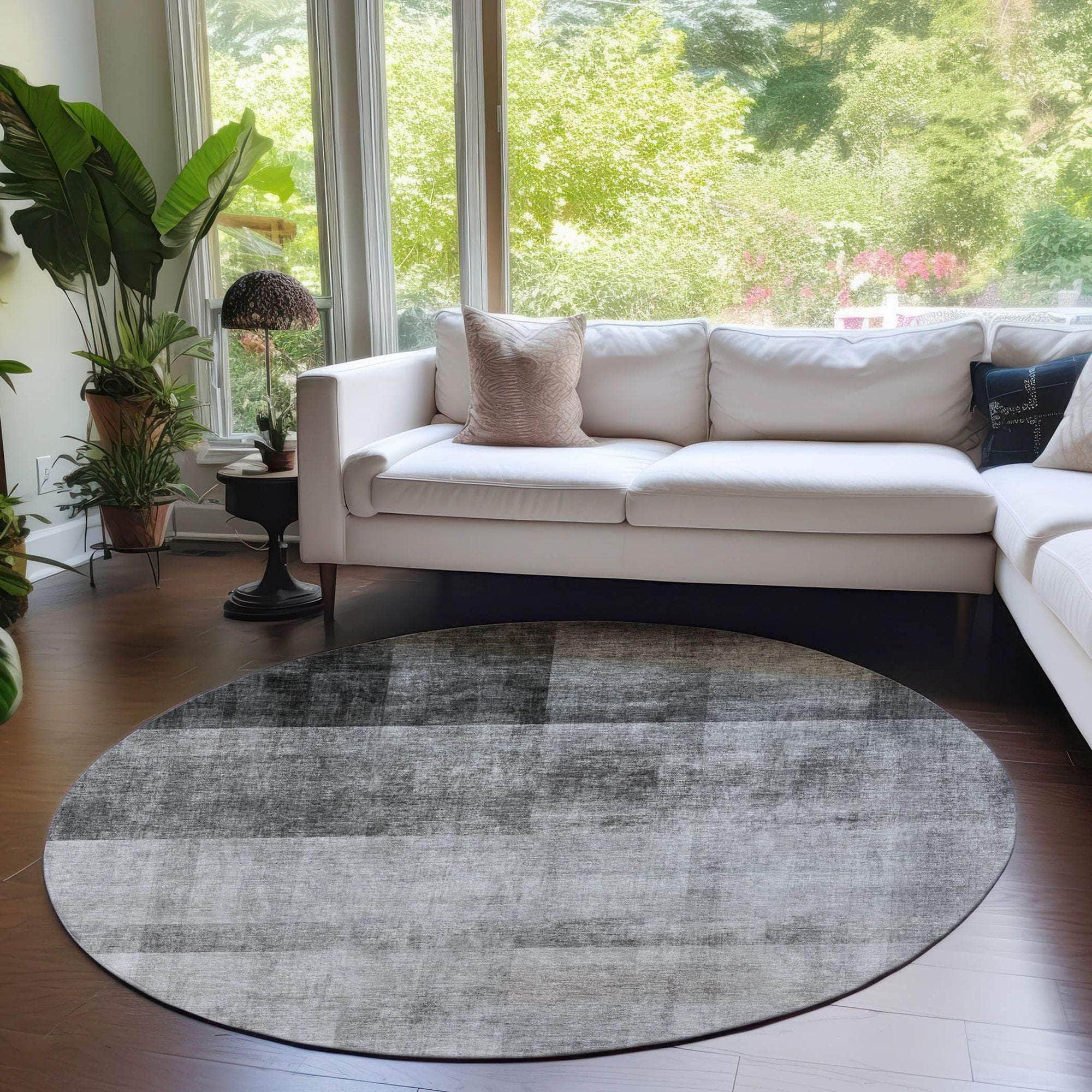 Machine Made ACN568 Gray Rugs