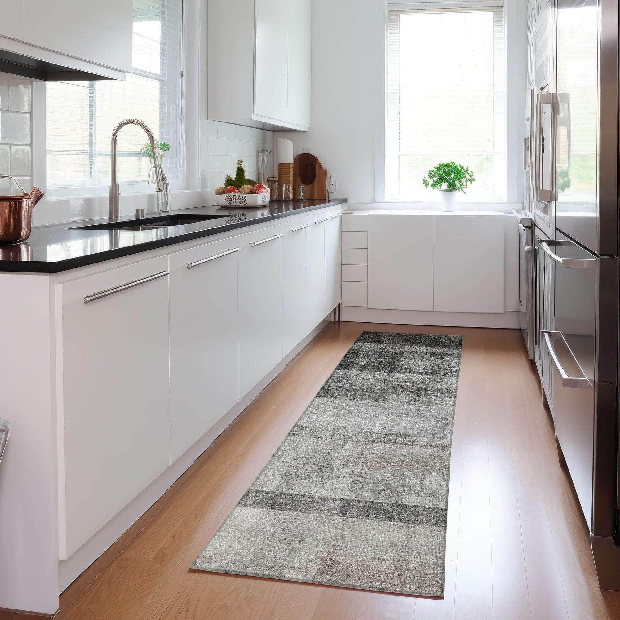Machine Made ACN568 Gray Rugs