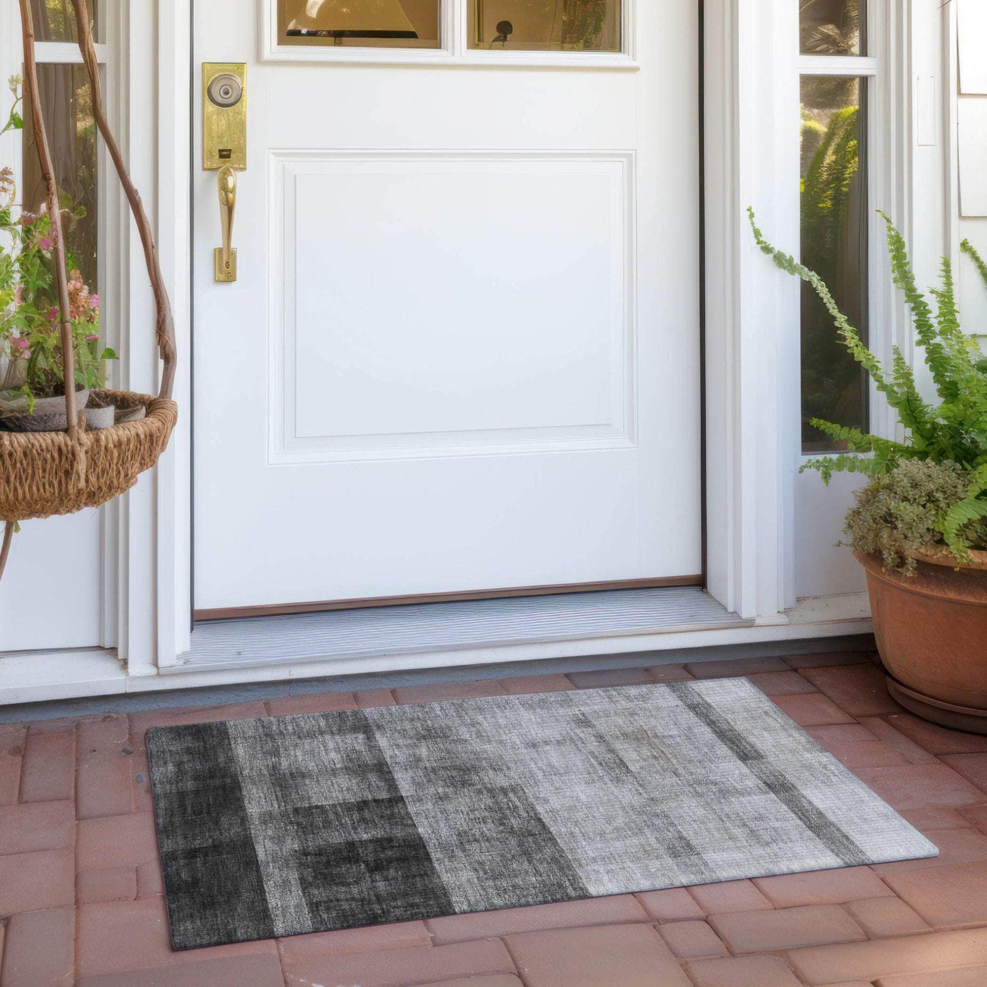 Machine Made ACN568 Gray Rugs