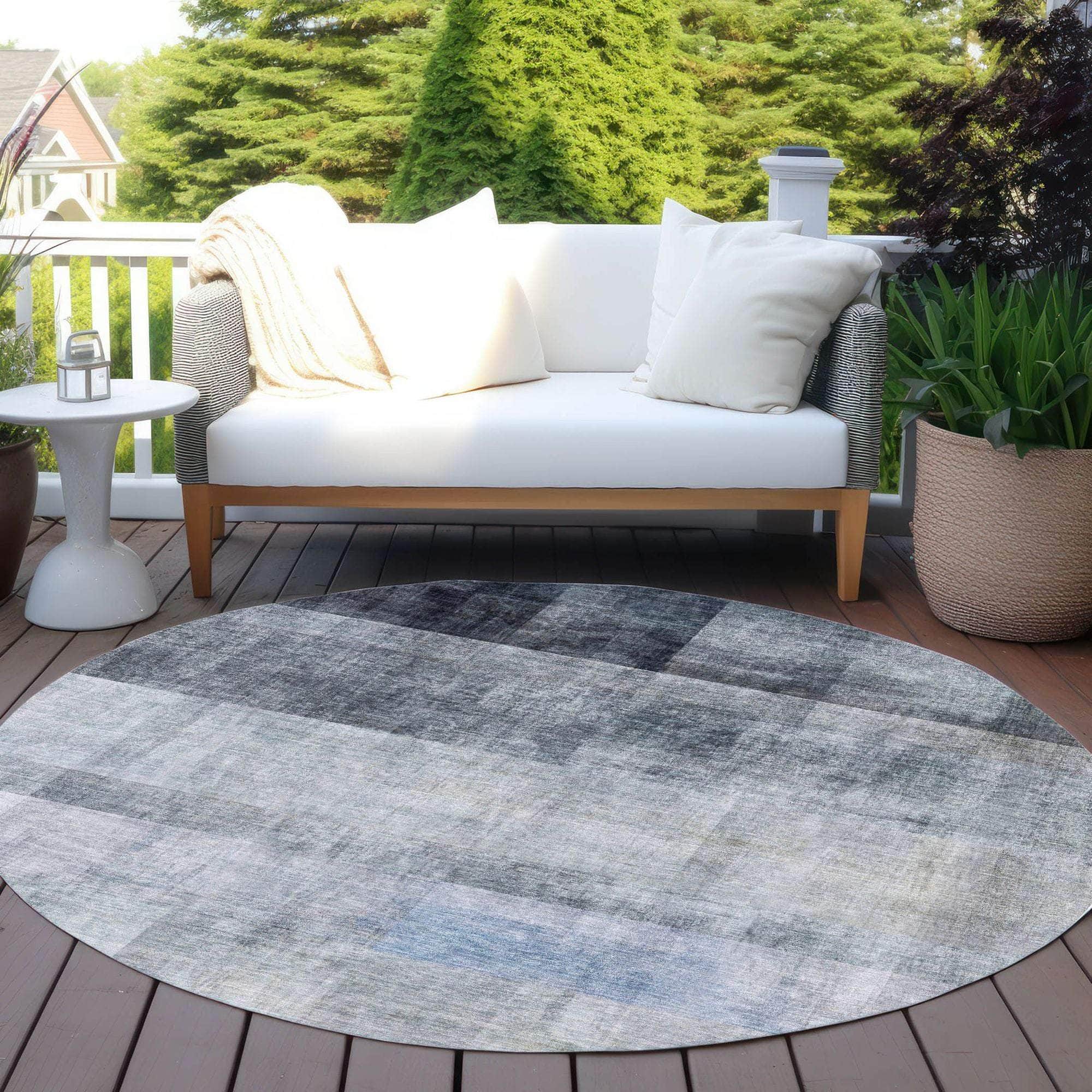 Machine Made ACN568 Navy Blue Rugs