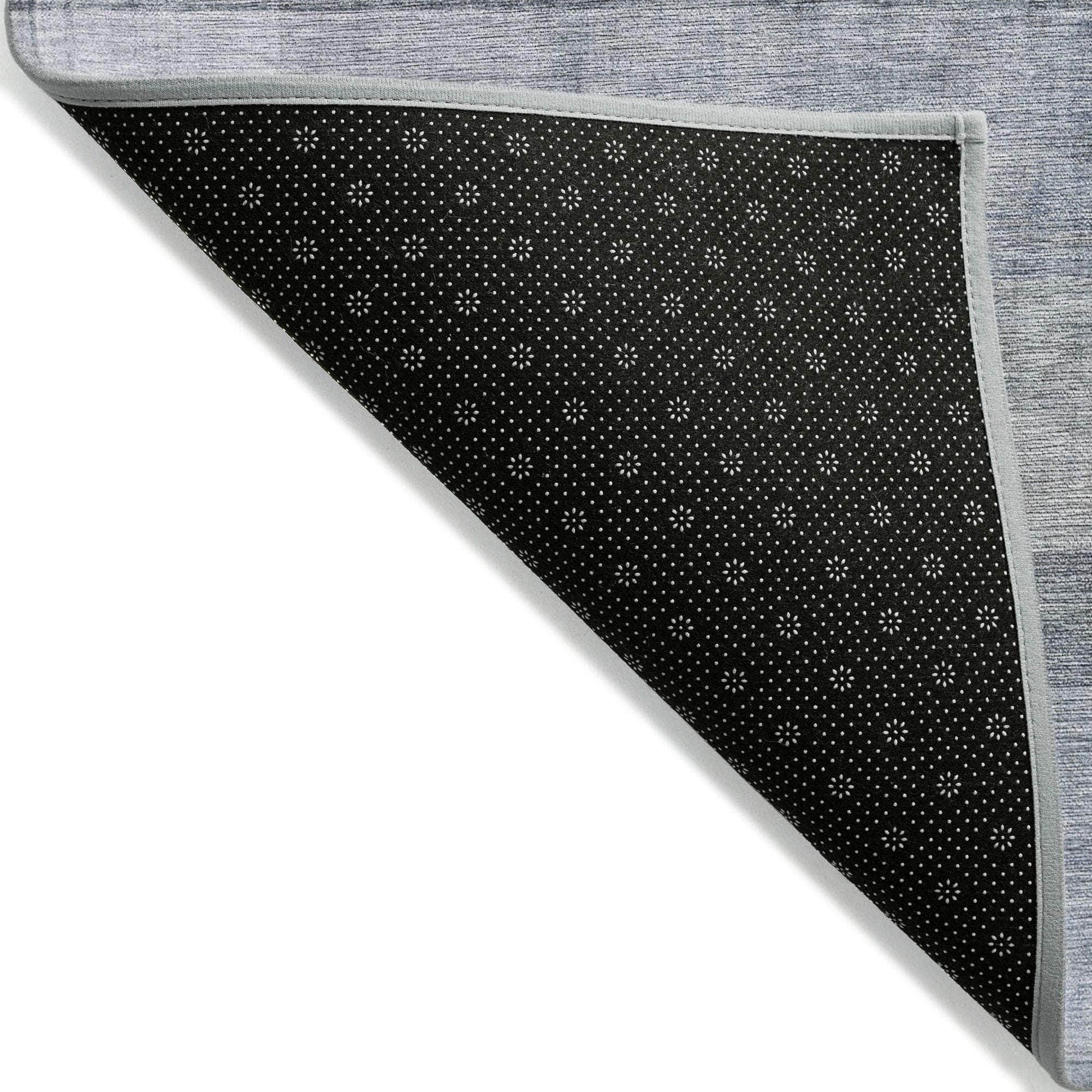 Machine Made ACN568 Navy Blue Rugs