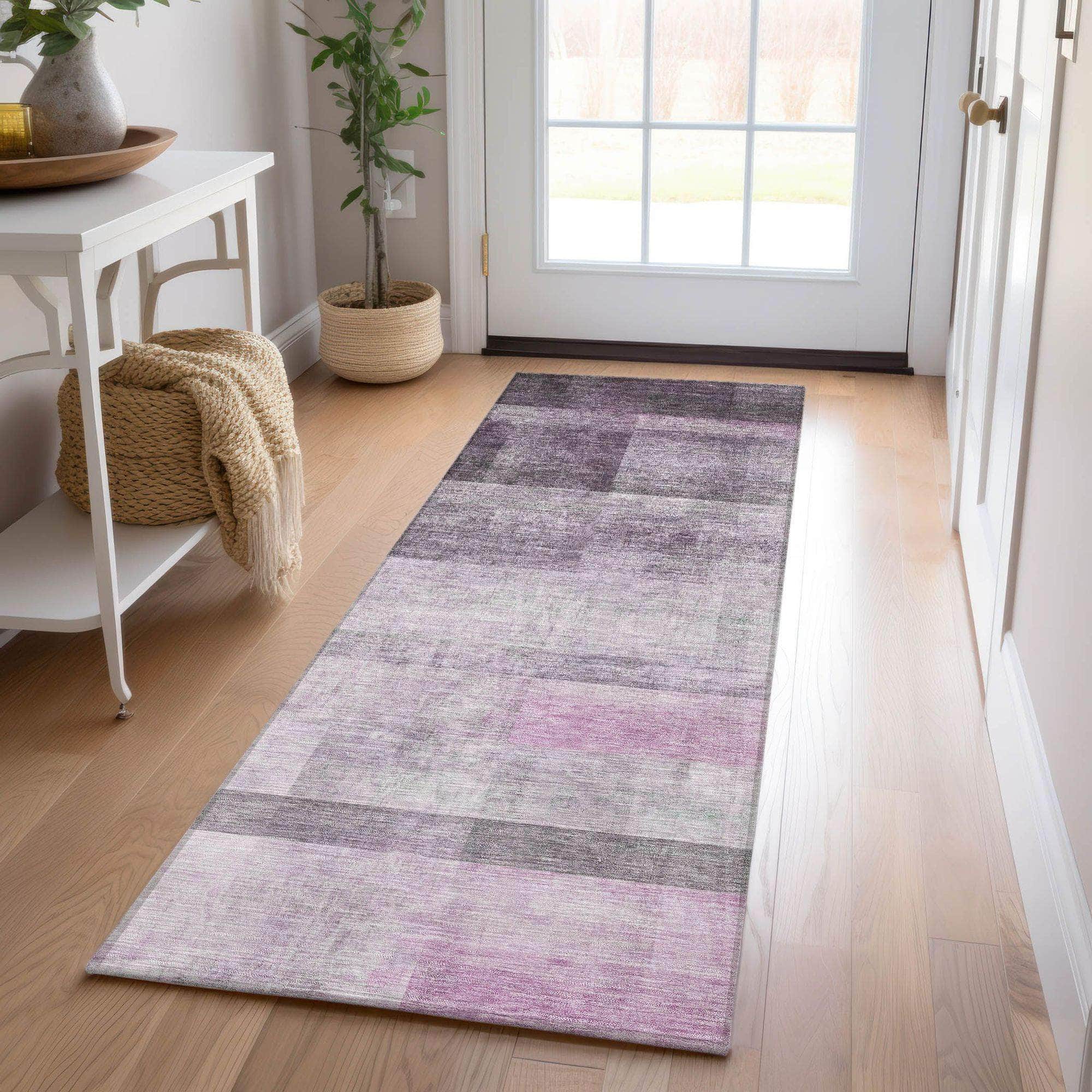 Machine Made ACN568 Purple Rugs