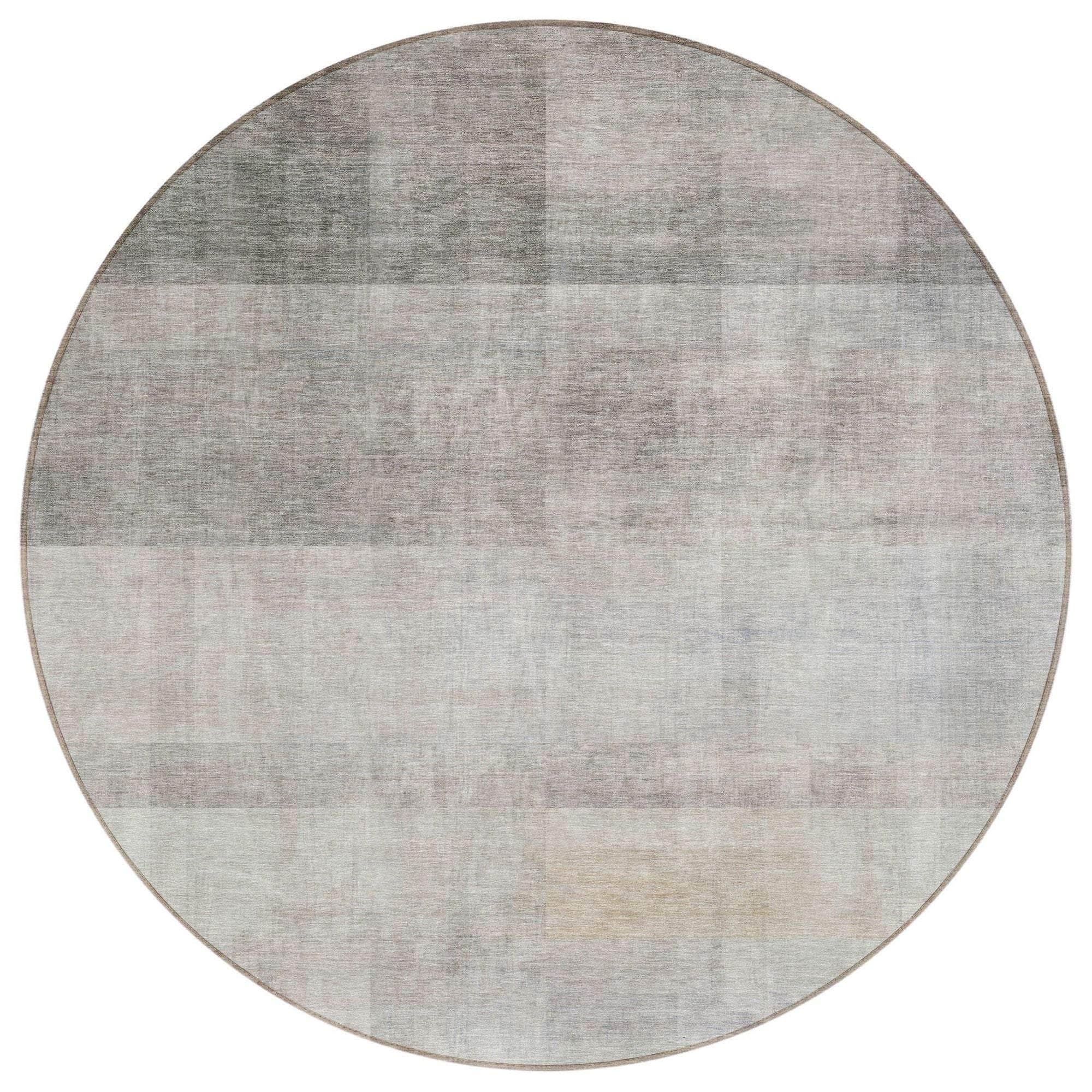 Machine Washable Taupe Brown Rug - Indoor / Outdoor - Kids / Pet Friendly Casual Print Rug