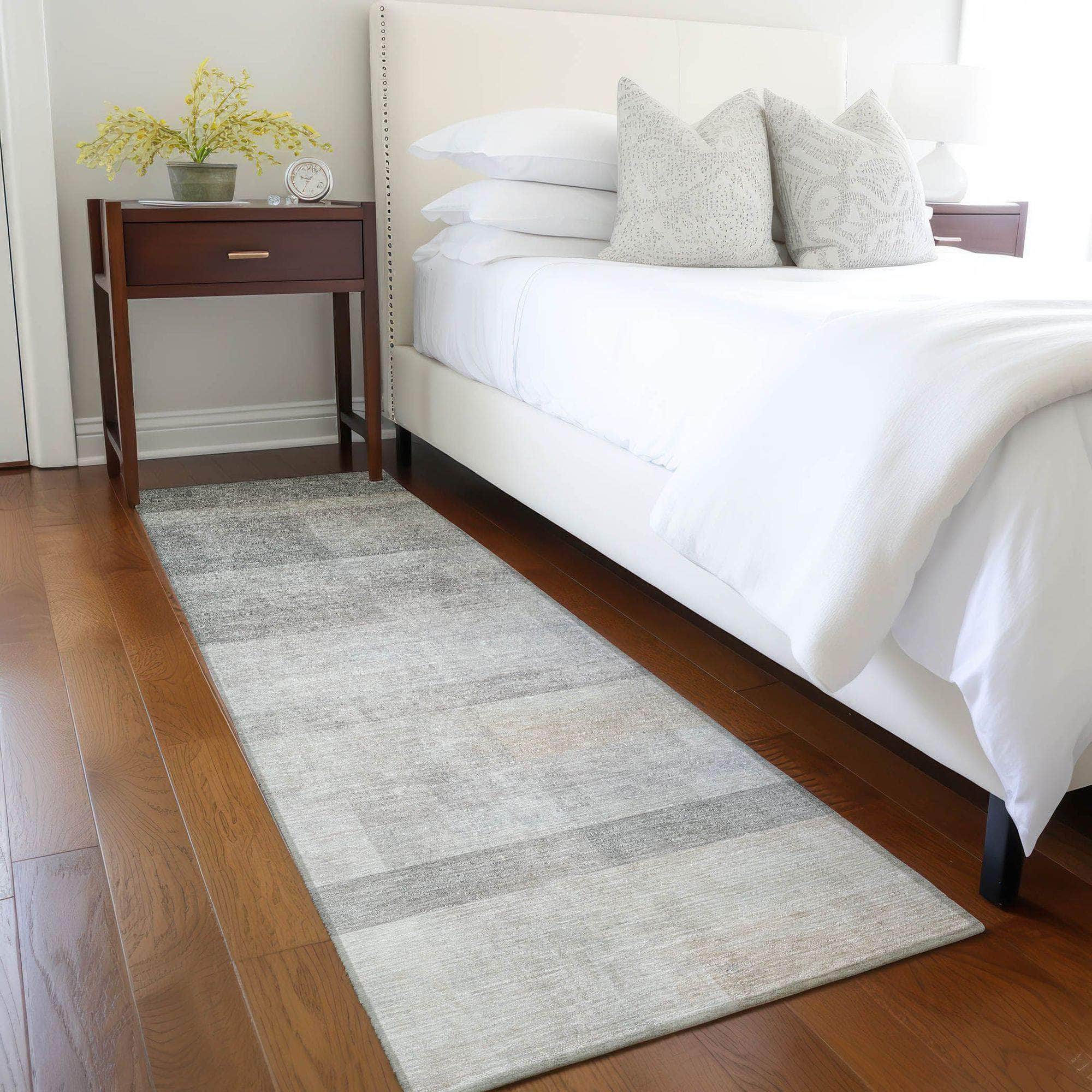 Machine Made ACN568 Taupe Brown Rugs