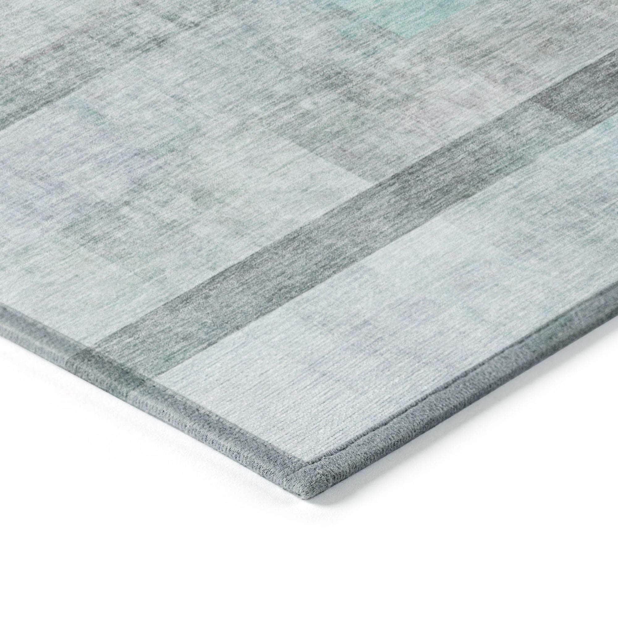 Machine Made ACN568 Teal Rugs