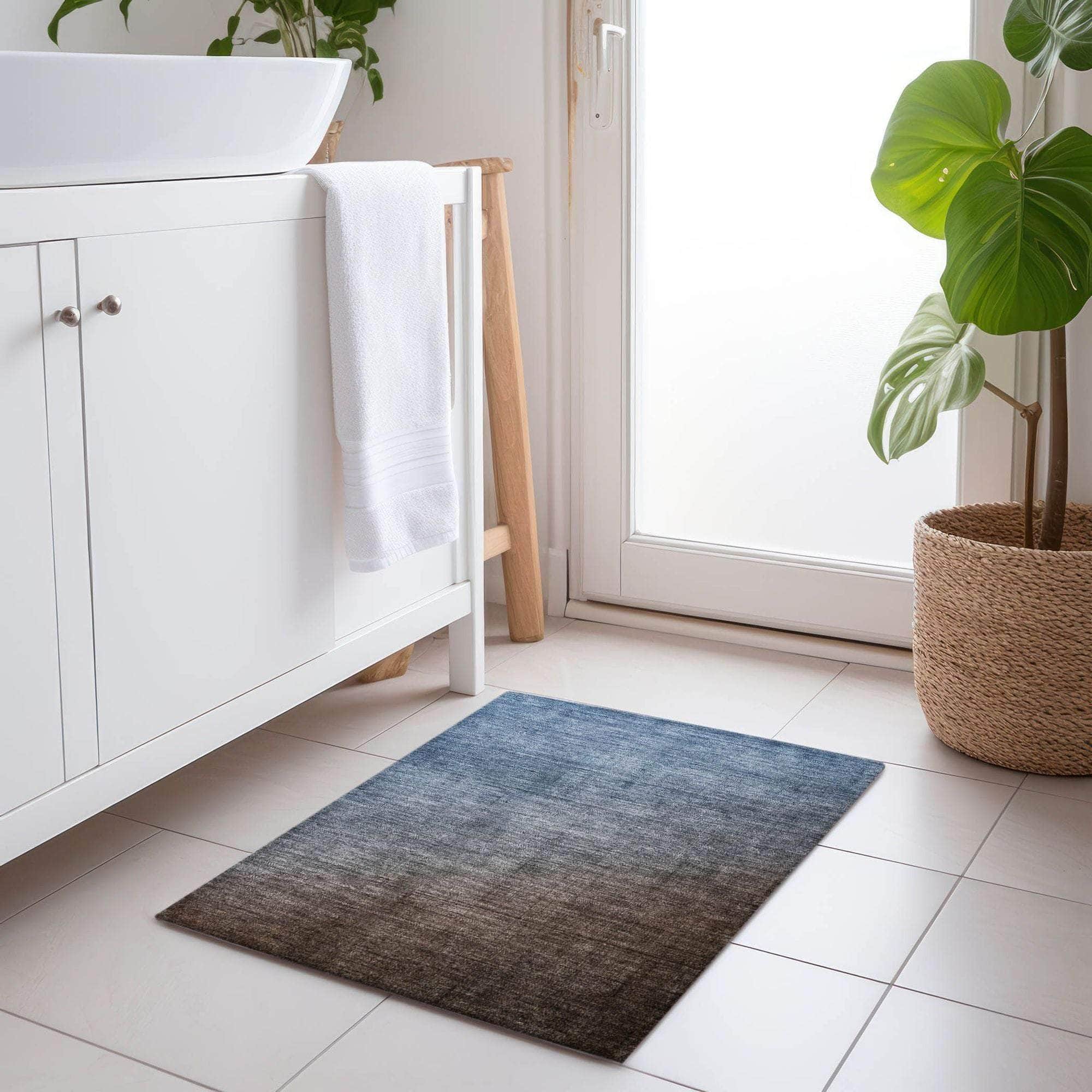 Machine Made ACN569 Chocolate Brown Rugs