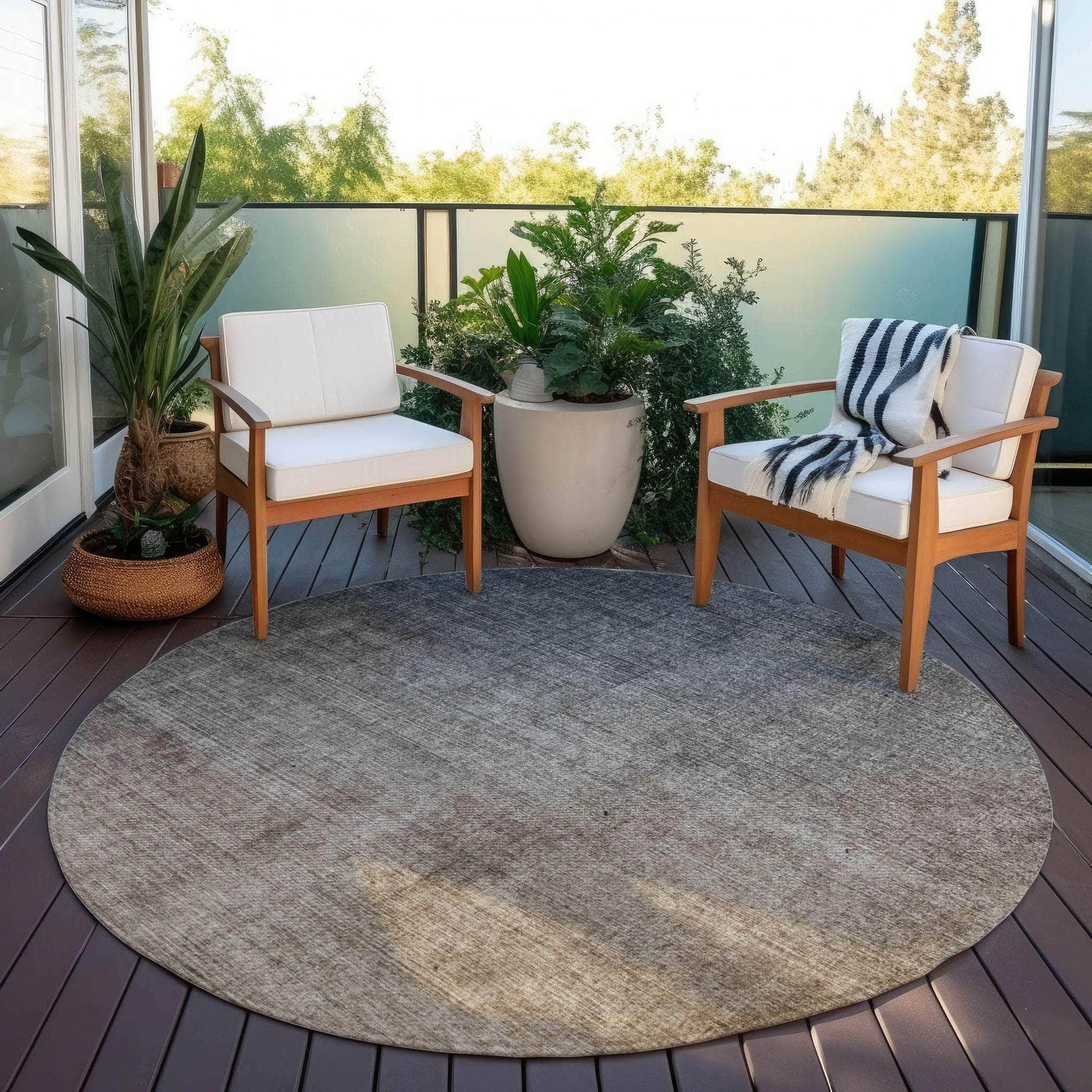 Machine Made ACN569 Gray Rugs