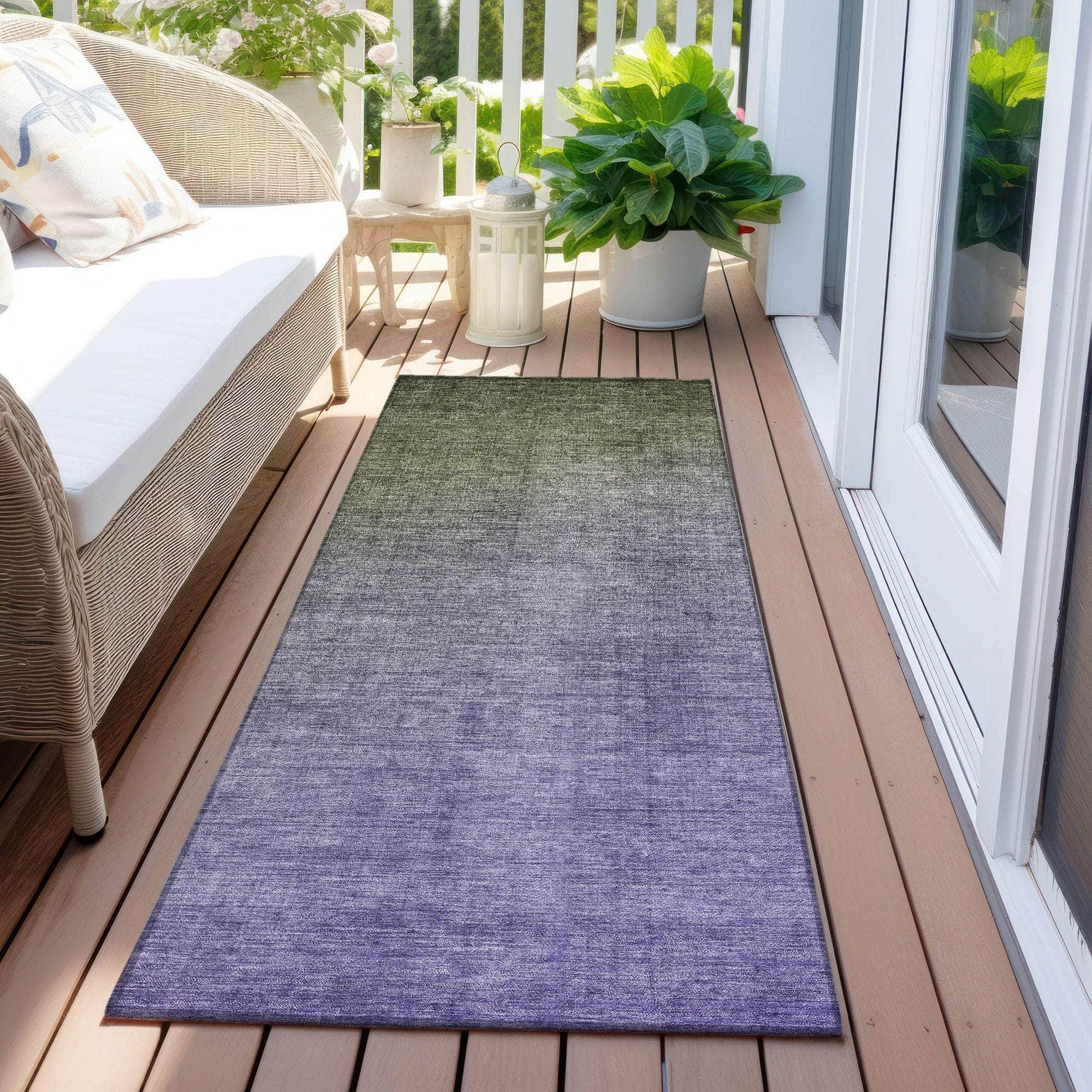 Machine Made ACN569 Olive Green Rugs