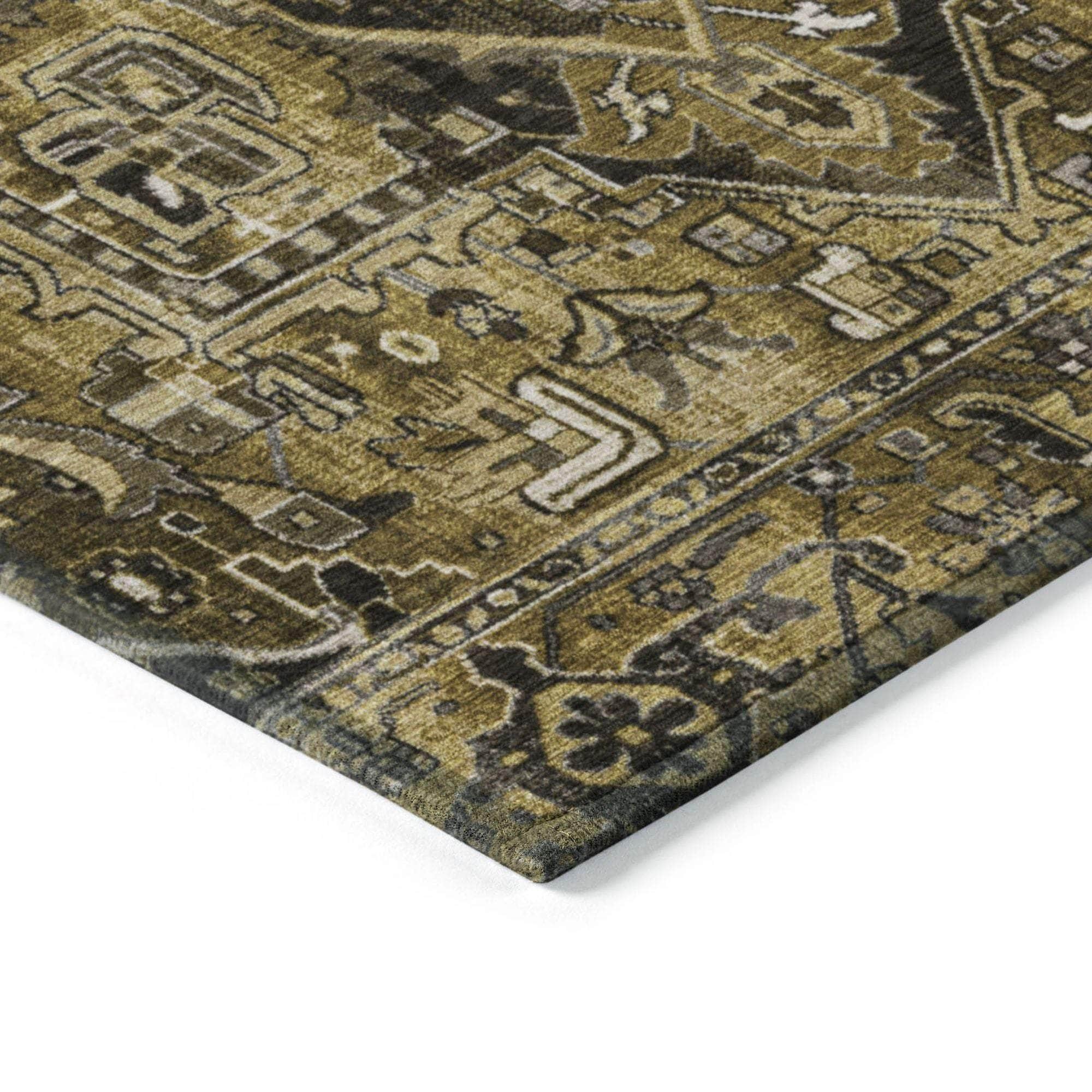 Machine Made ACN570 Brown Rugs