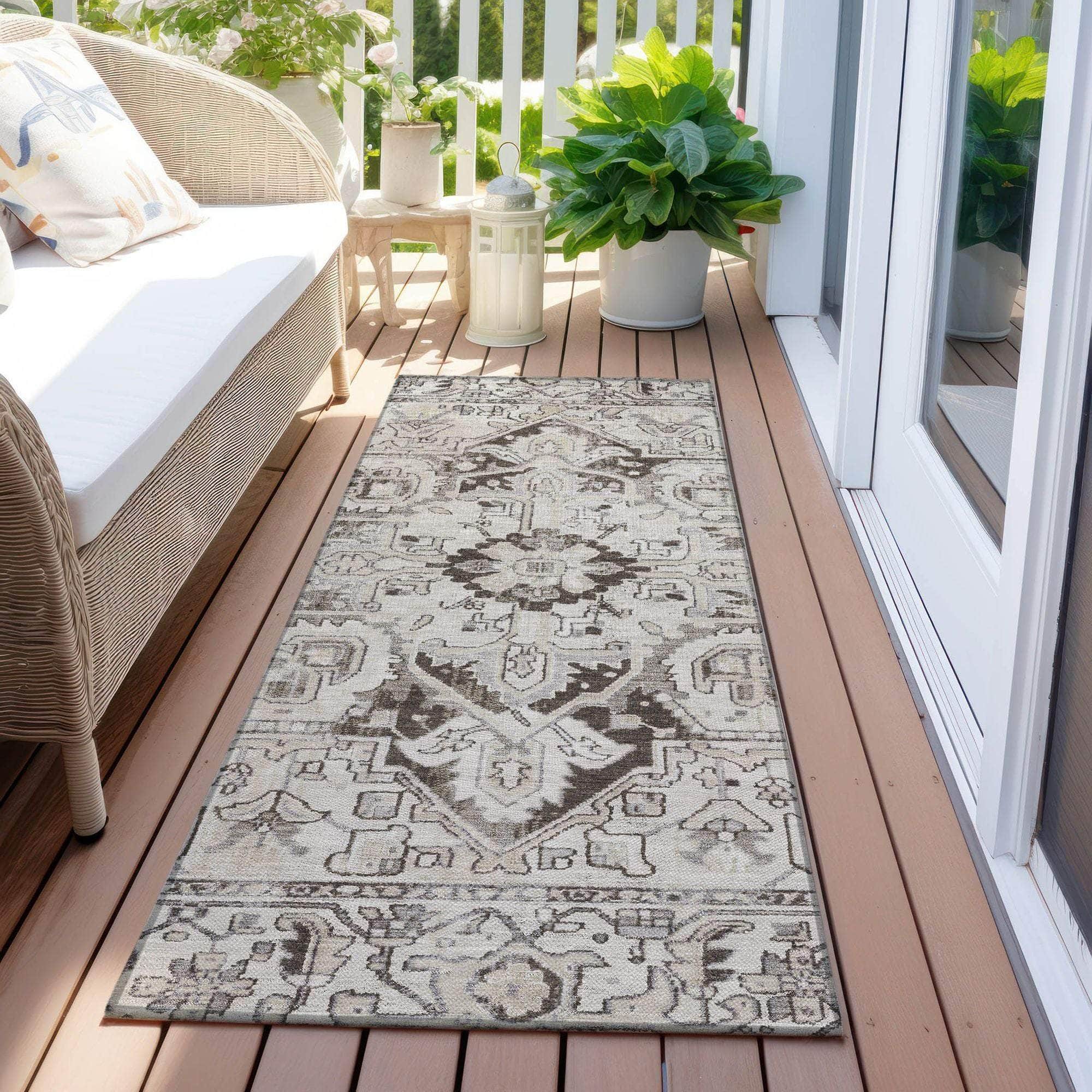 Machine Made ACN570 Ivory Rugs
