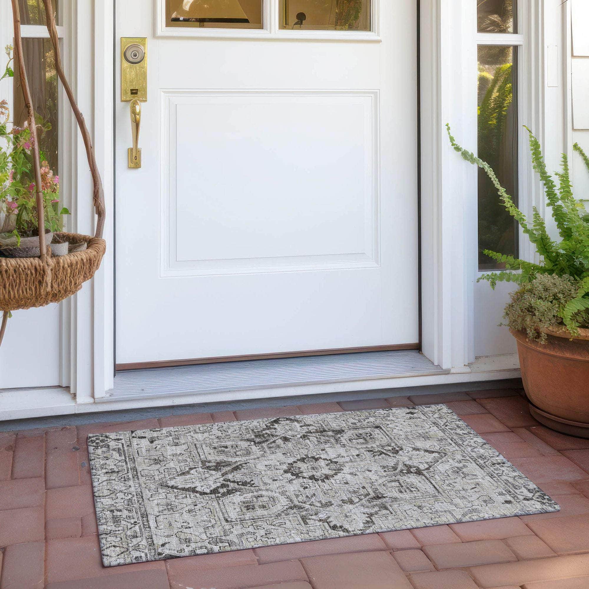 Machine Made ACN570 Ivory Rugs