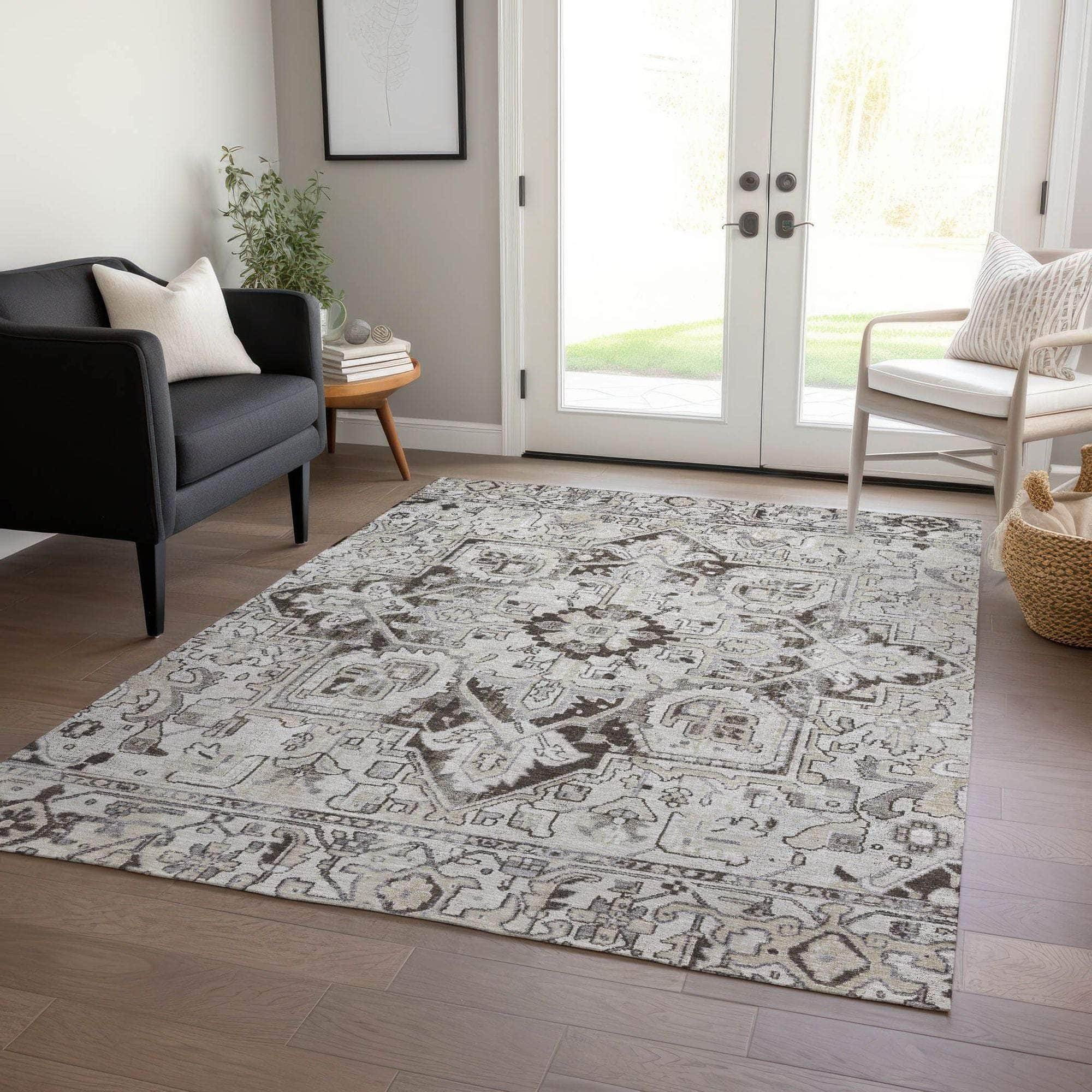 Machine Made ACN570 Ivory Rugs