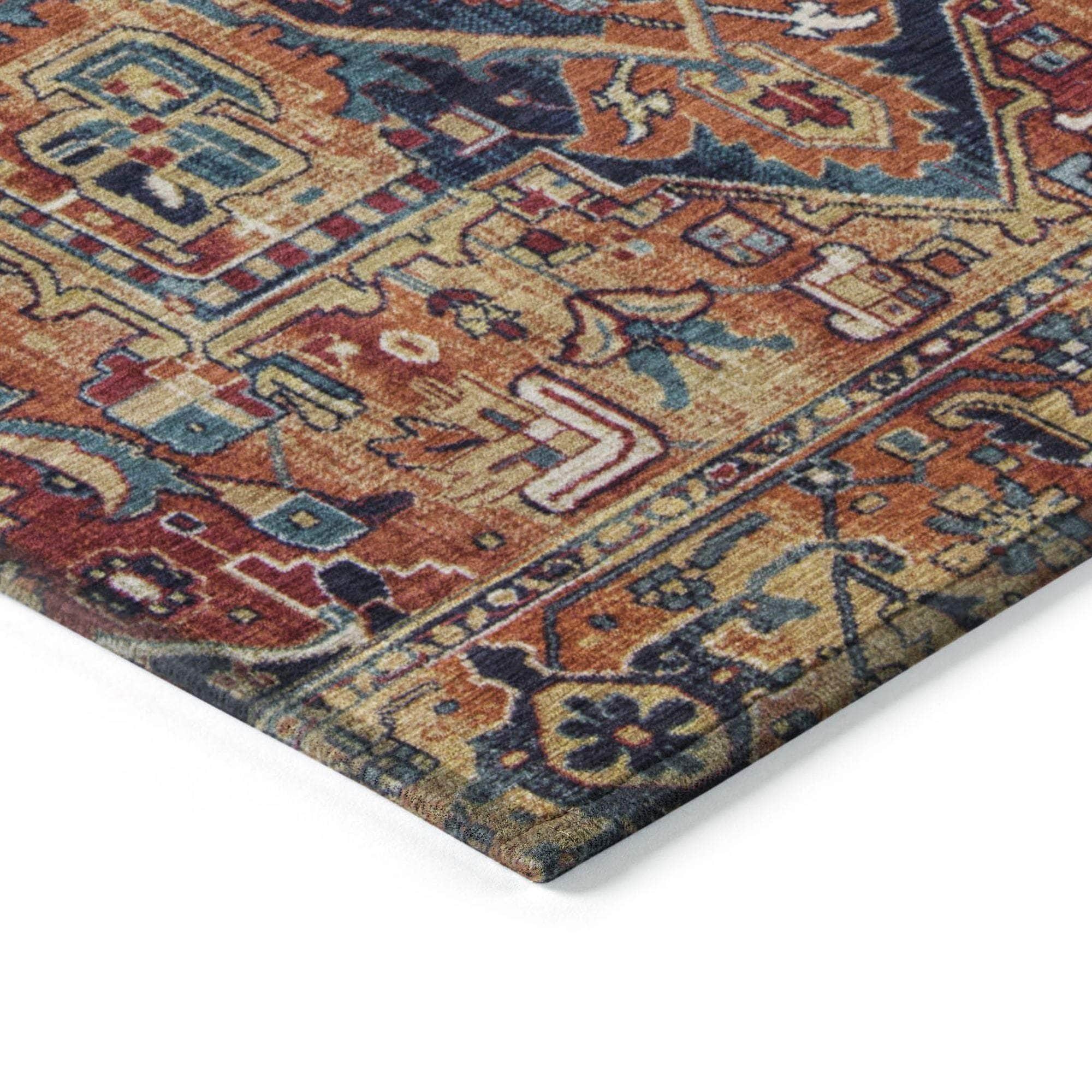 Machine Made ACN570 Paprika Orange Rugs