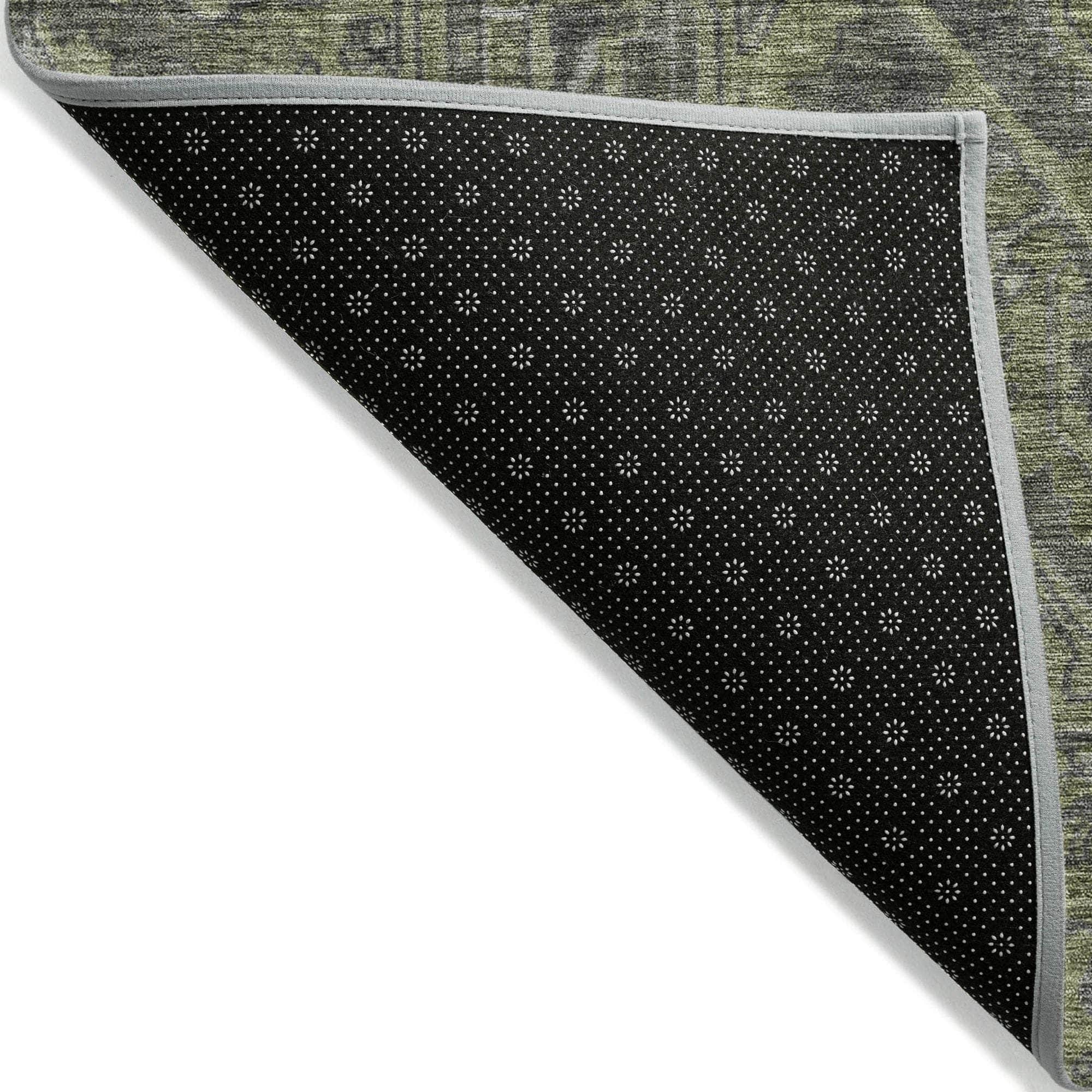 Machine Made ACN571 Green Rugs