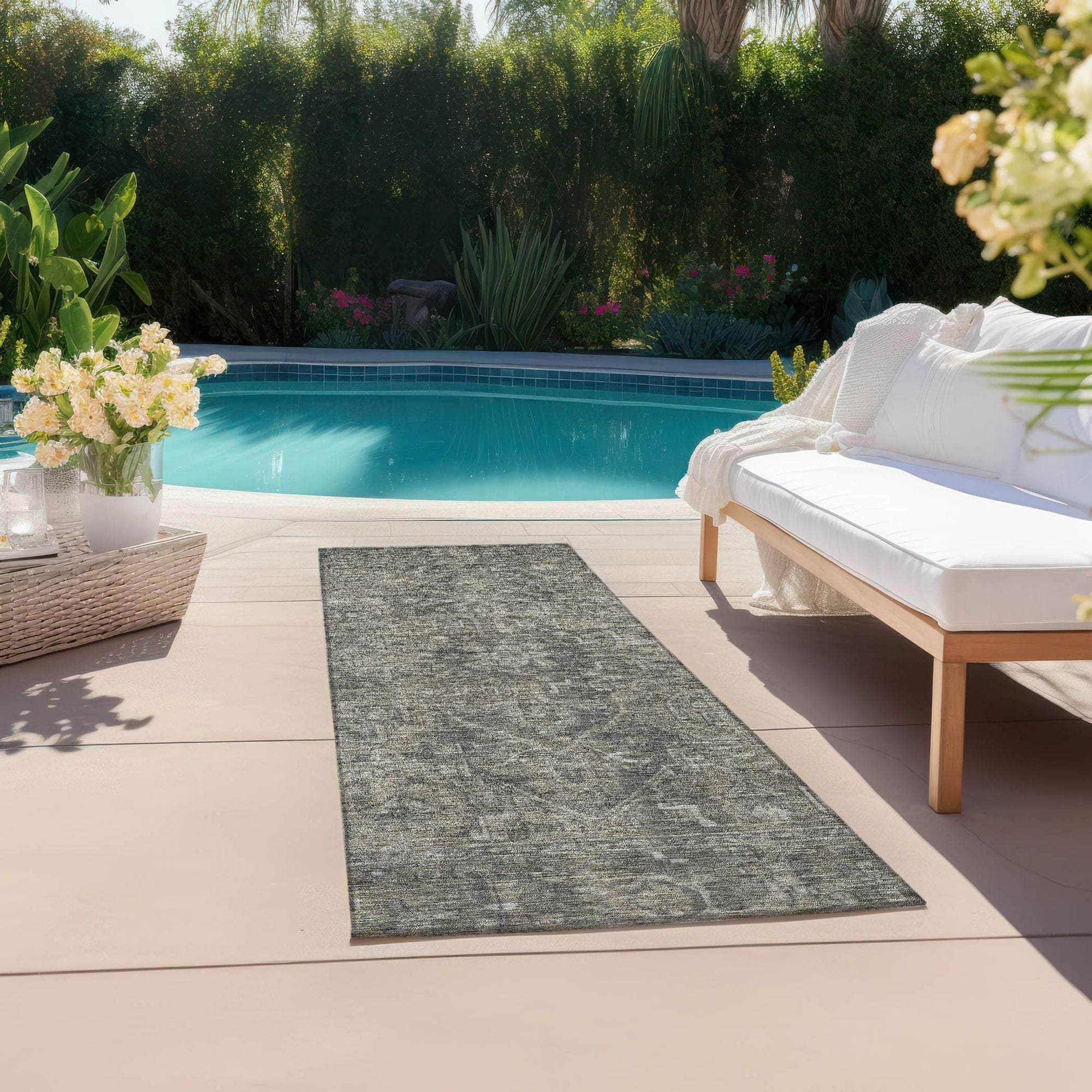 Machine Made ACN571 Mocha Brown Rugs