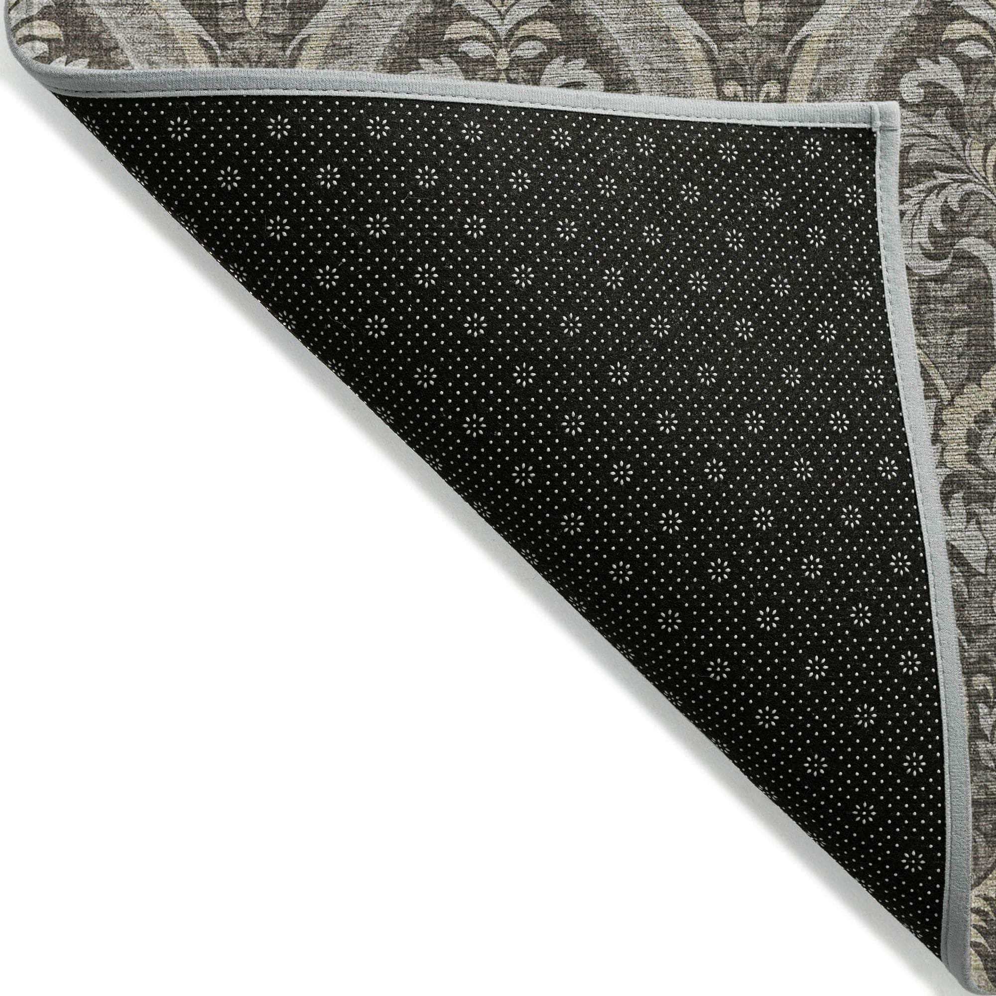 Machine Made ACN572 Taupe Brown Rugs