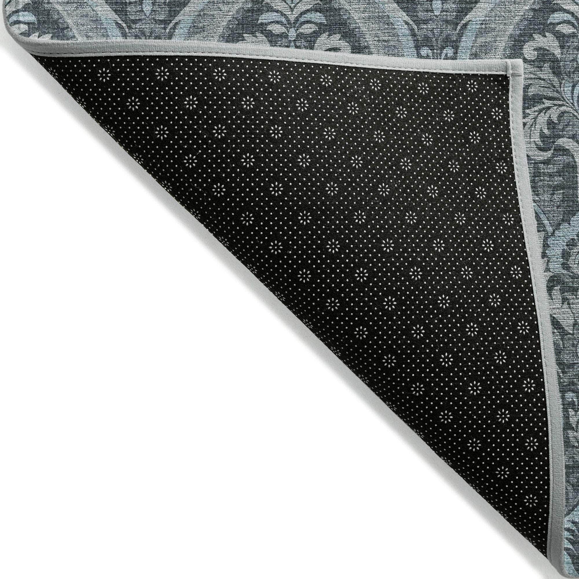 Machine Made ACN572 Teal Rugs