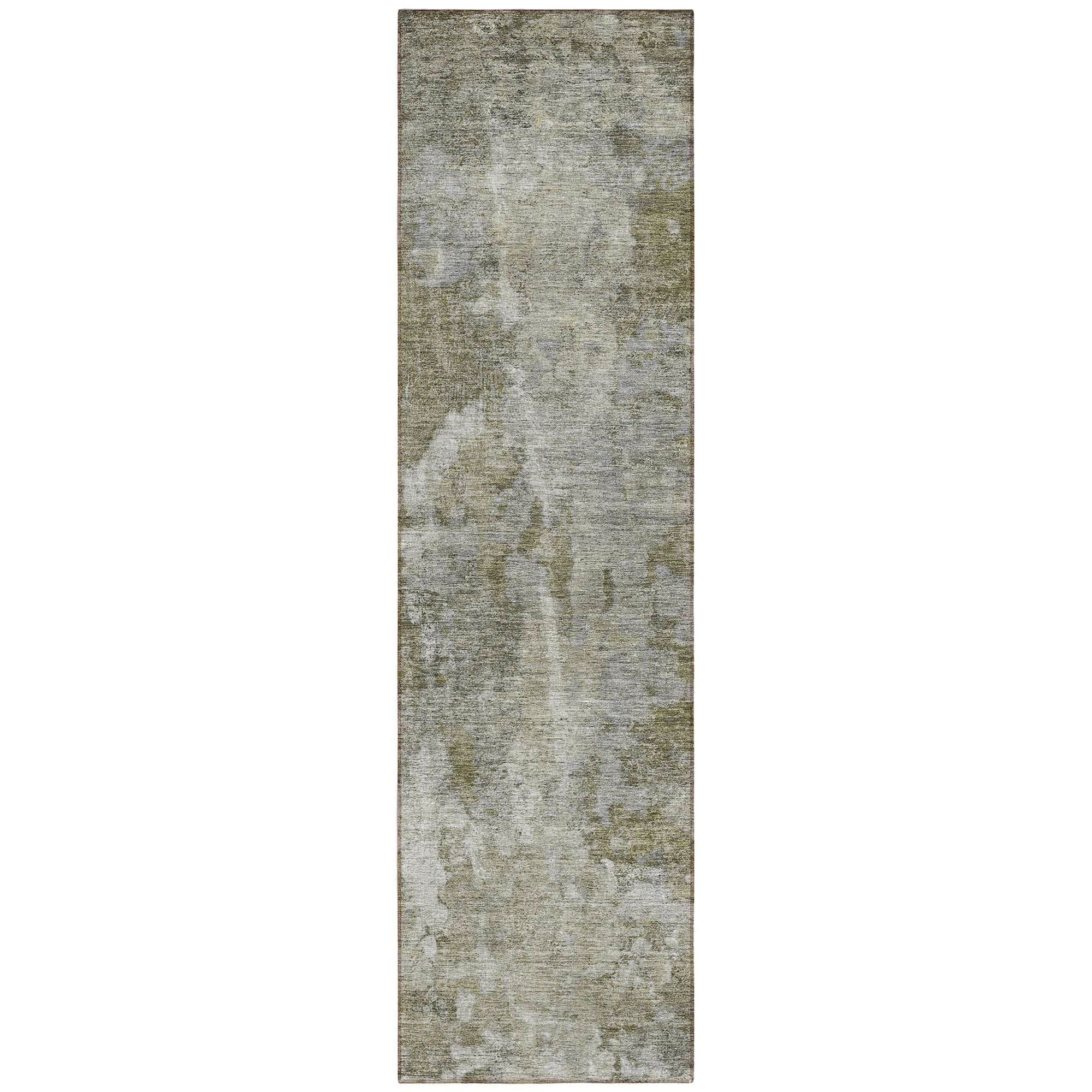 Machine Washable Beige Brown Rug - Indoor / Outdoor - Kids / Pet Friendly Modern Print Rug