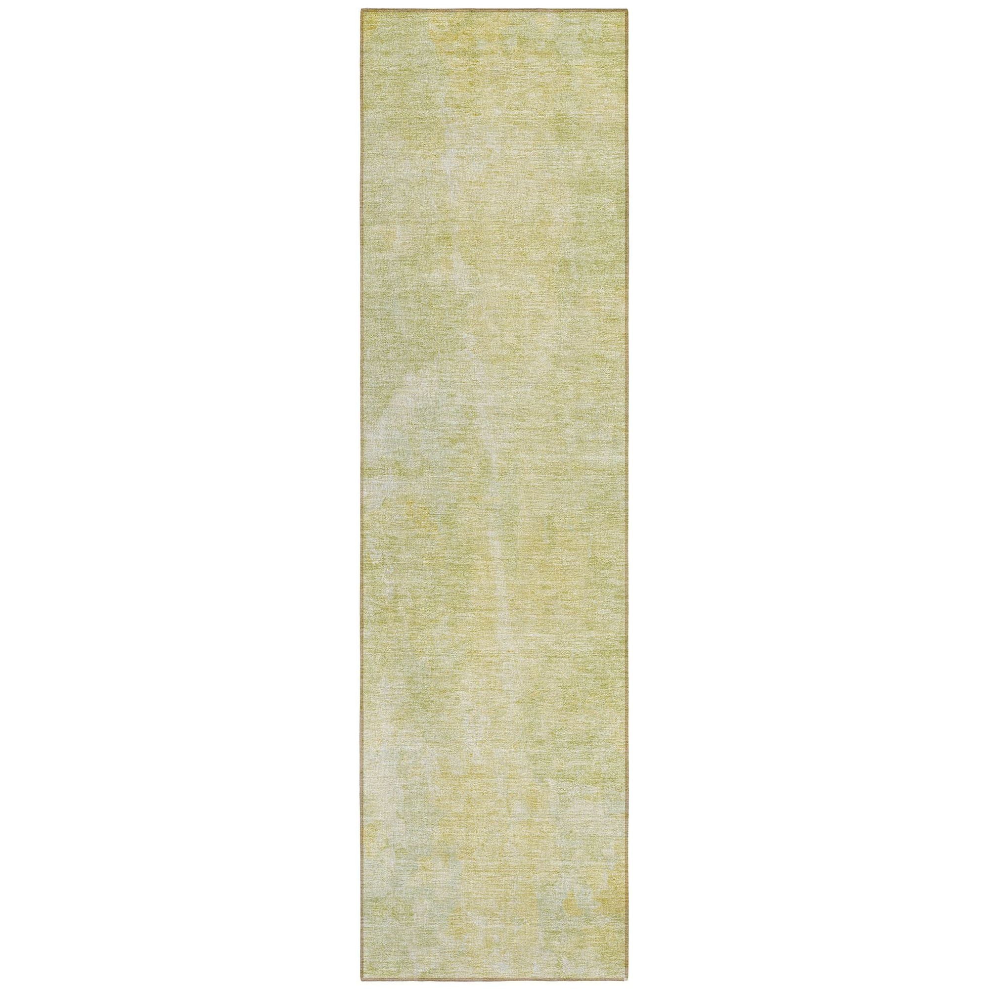 Machine Washable Gold Rug - Indoor / Outdoor - Kids / Pet Friendly Modern Print Rug