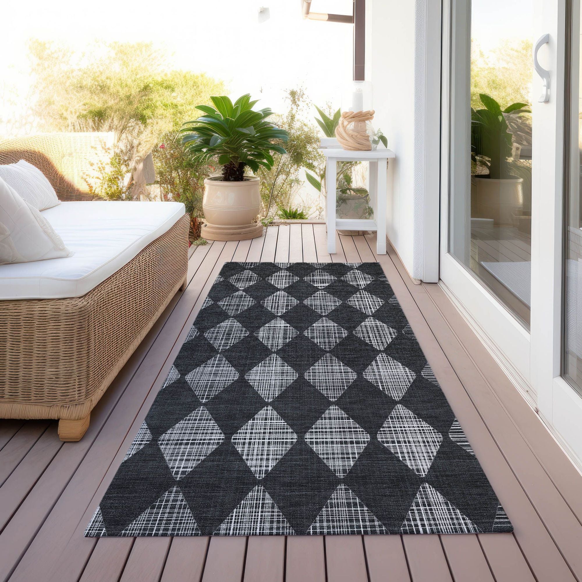 Machine Made ACN578 Charcoal Gray Rugs #color_charcoal gray