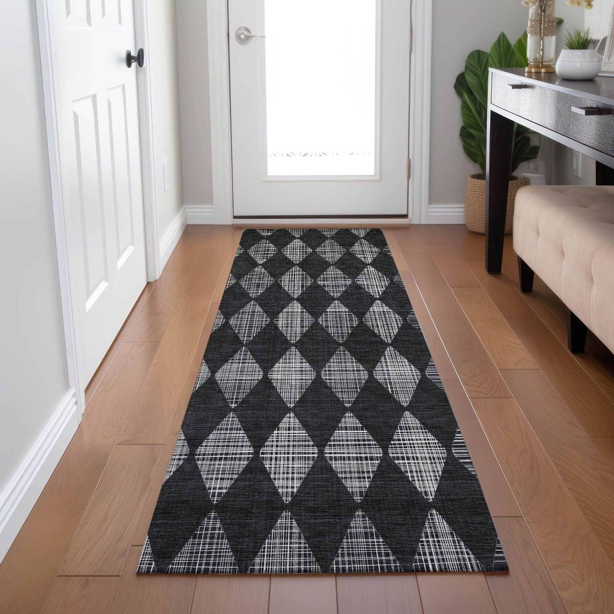 Machine Made ACN578 Charcoal Gray Rugs #color_charcoal gray