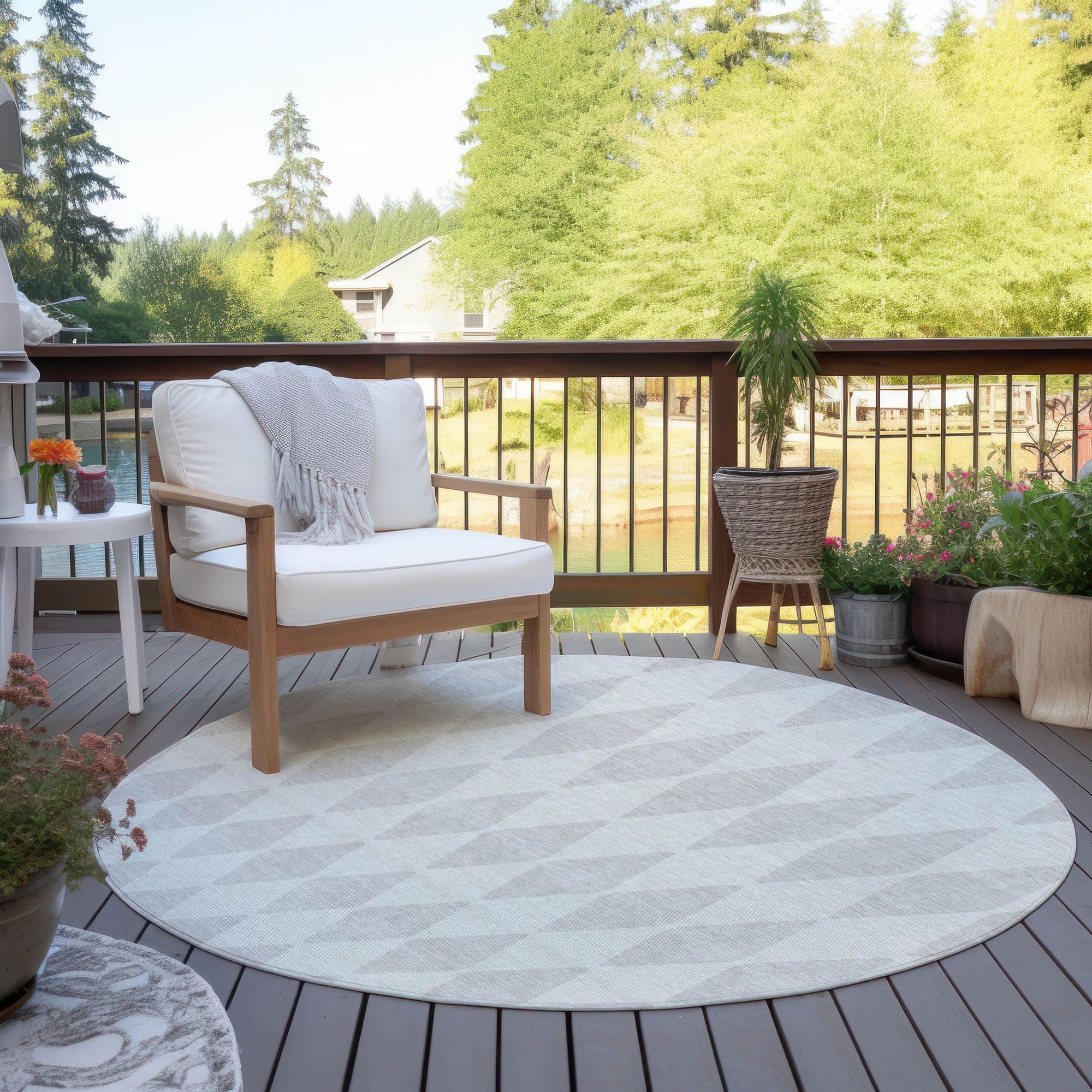 Machine Made ACN578 Ivory Rugs #color_ivory