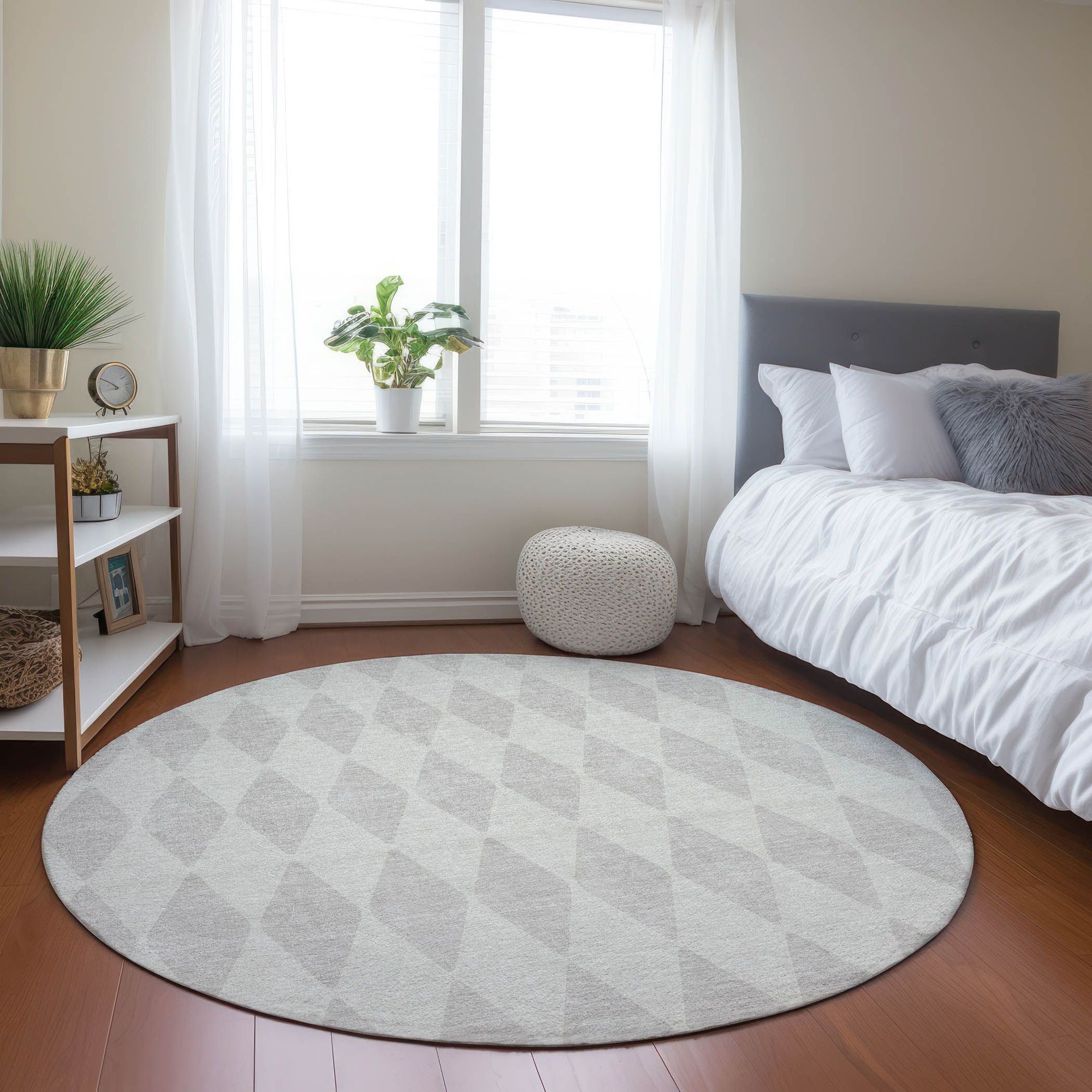Machine Made ACN578 Ivory Rugs #color_ivory