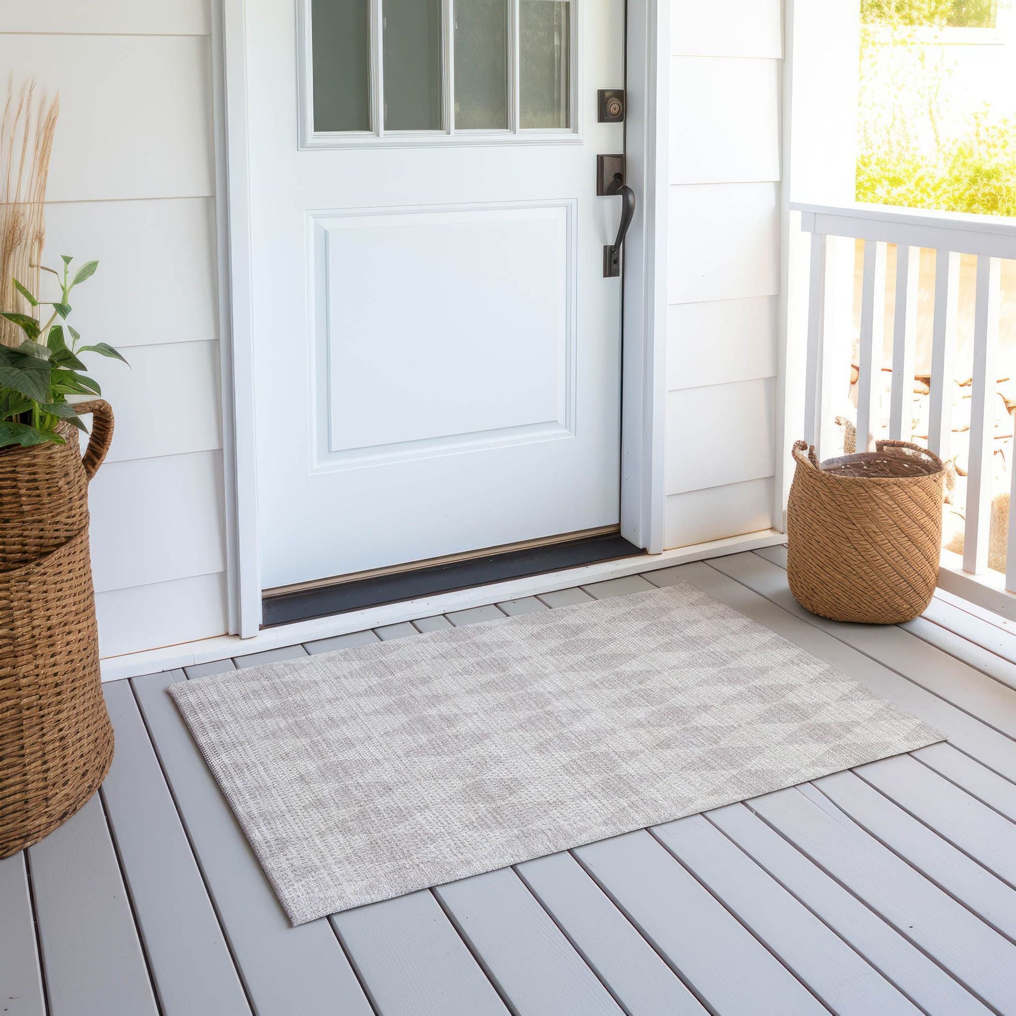 Machine Made ACN578 Ivory Rugs #color_ivory