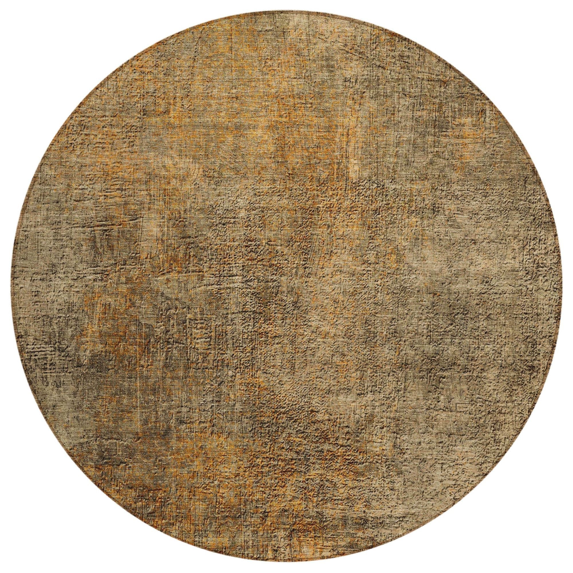 Machine Washable Brown Rug - Indoor / Outdoor - Kids / Pet Friendly Modern Print Rug
