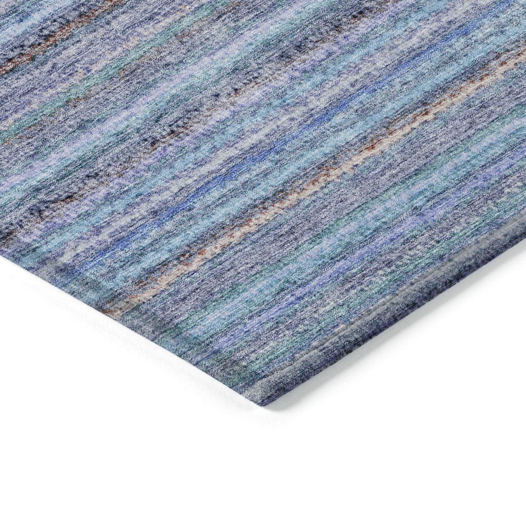 Machine Made ACN598 Sky Blue Rugs
