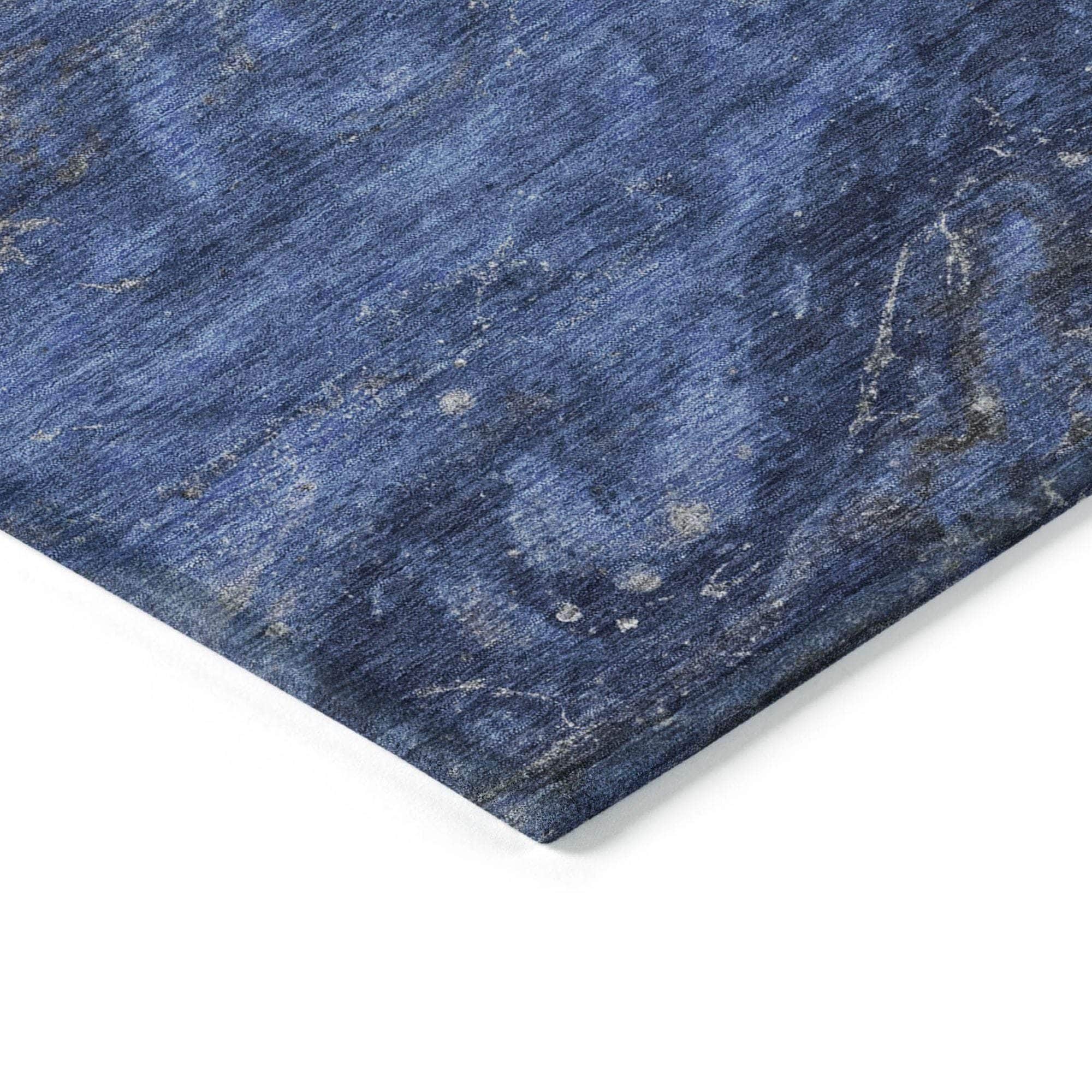 Machine Made ACN599 Blue Rugs