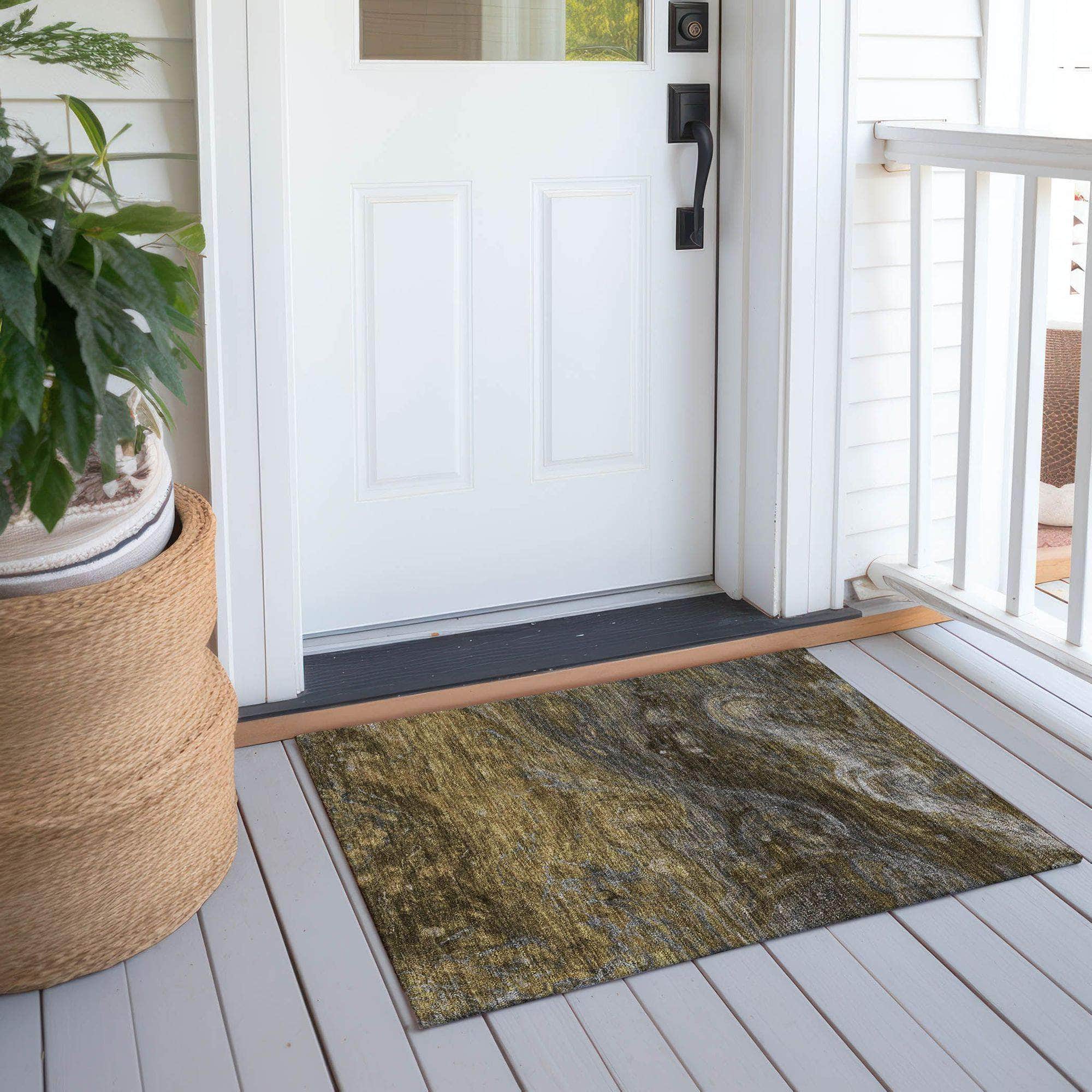 Machine Made ACN599 Brown Rugs