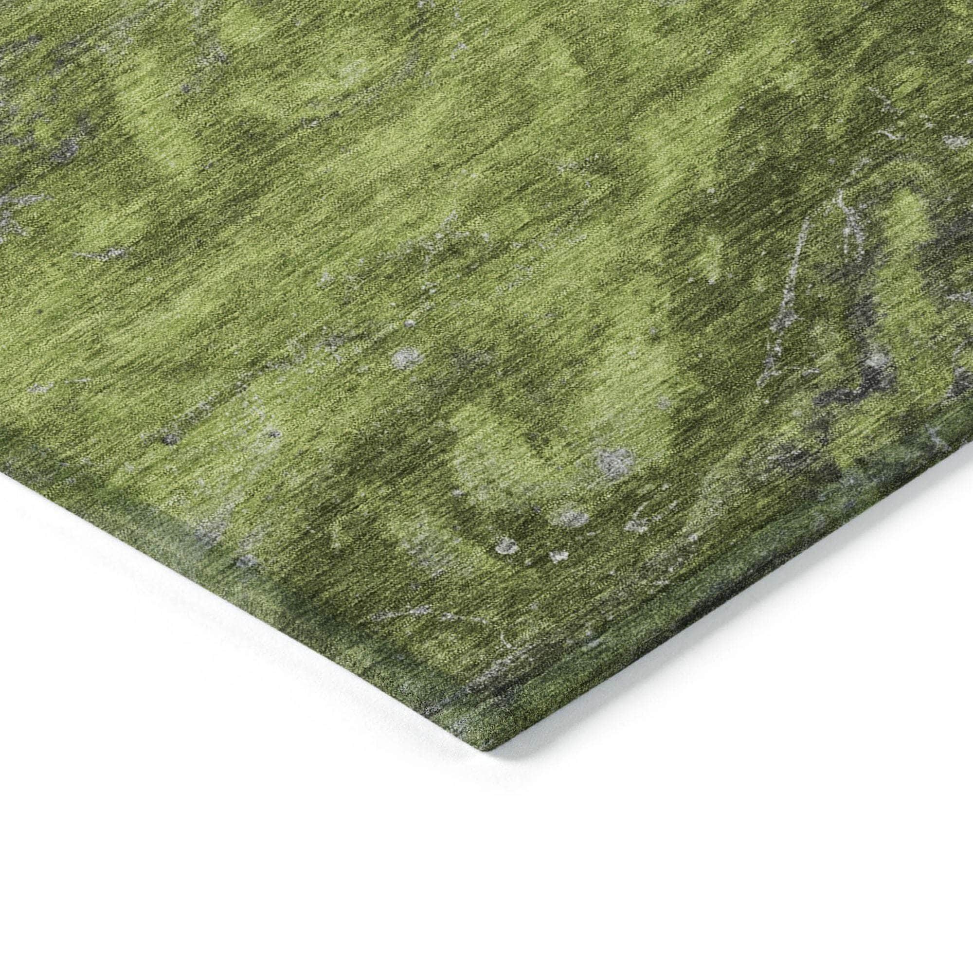 Machine Made ACN599 Green Rugs
