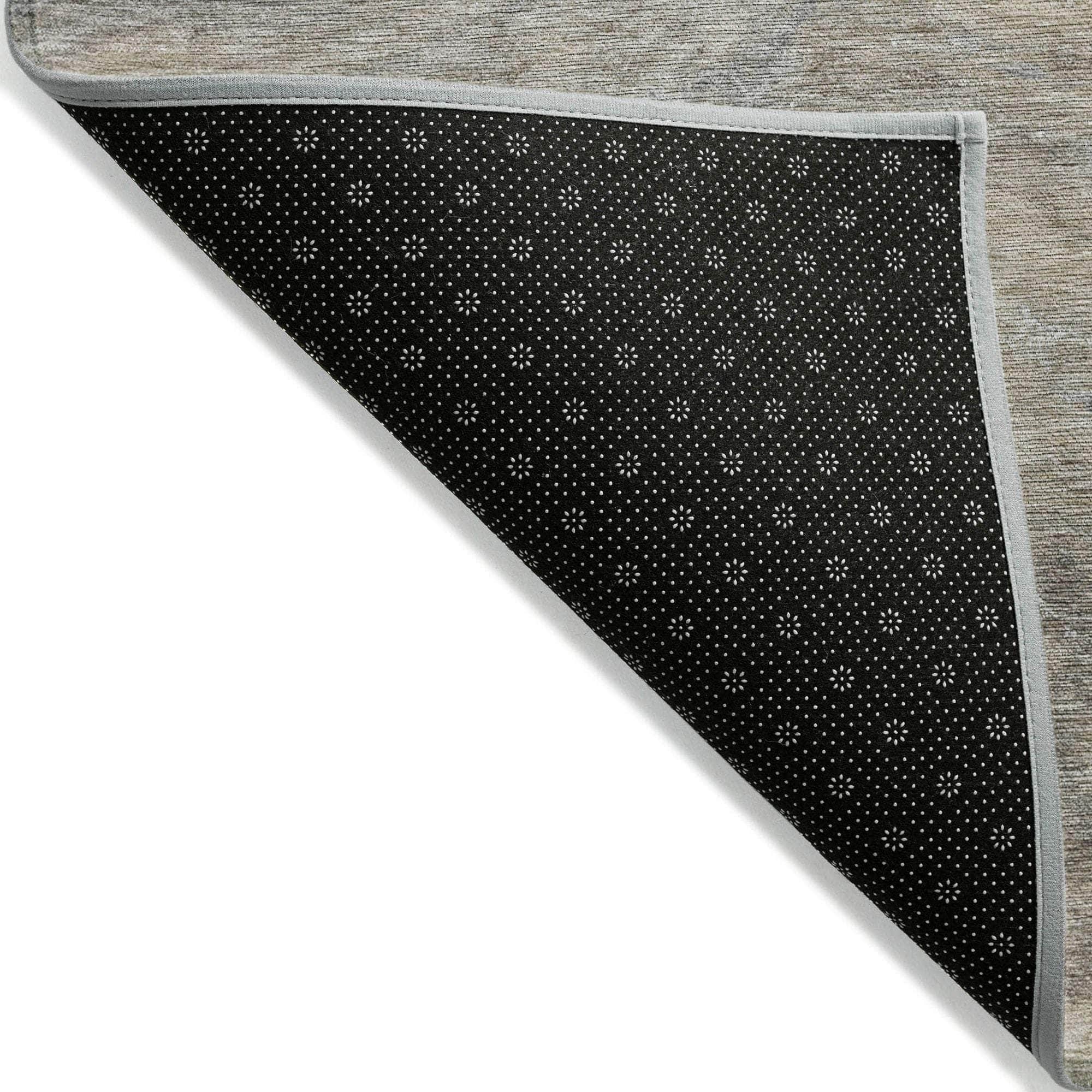 Machine Made ACN599 Taupe Brown Rugs