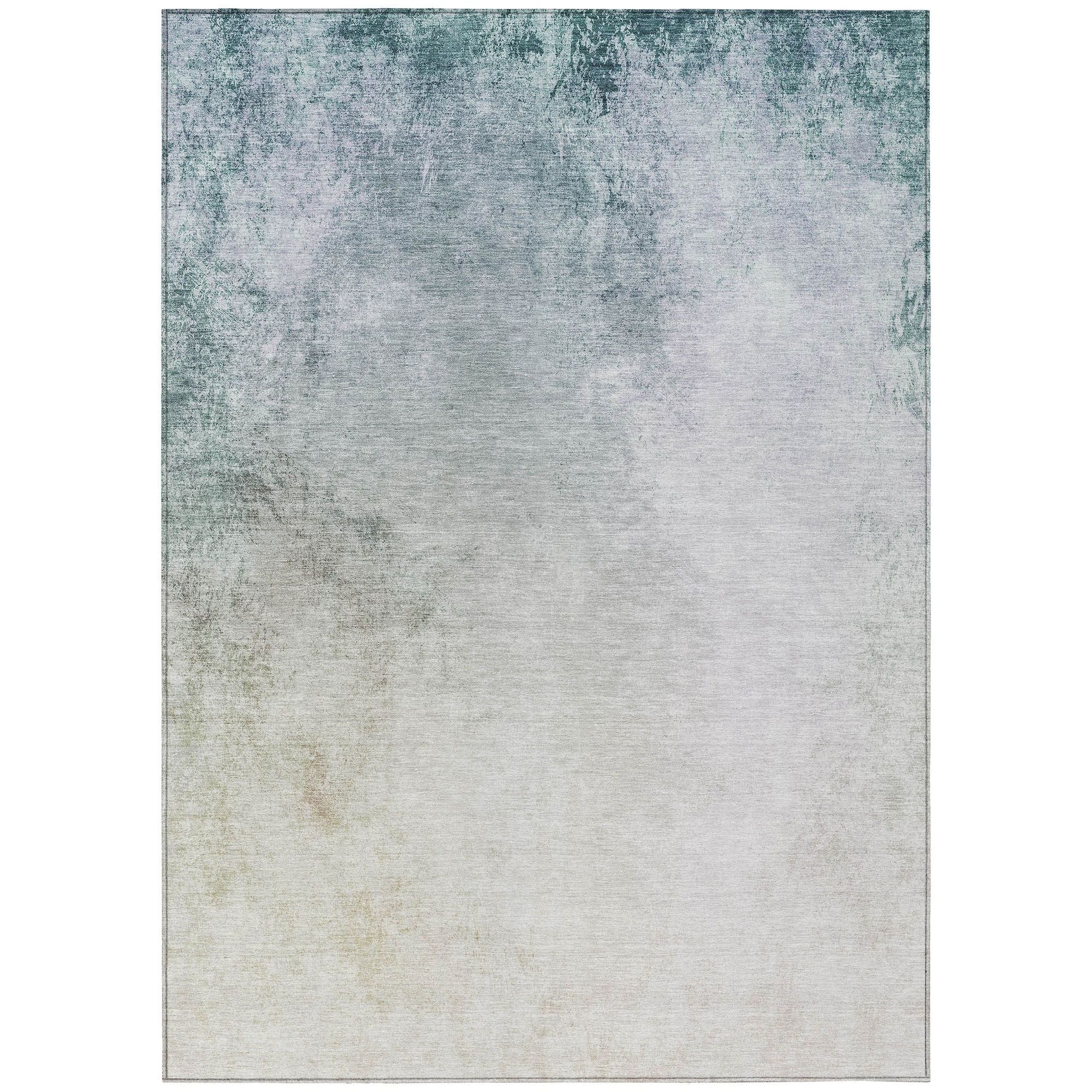 Machine Washable Beige Brown Rug - Indoor / Outdoor - Kids / Pet Friendly Modern Print Rug
