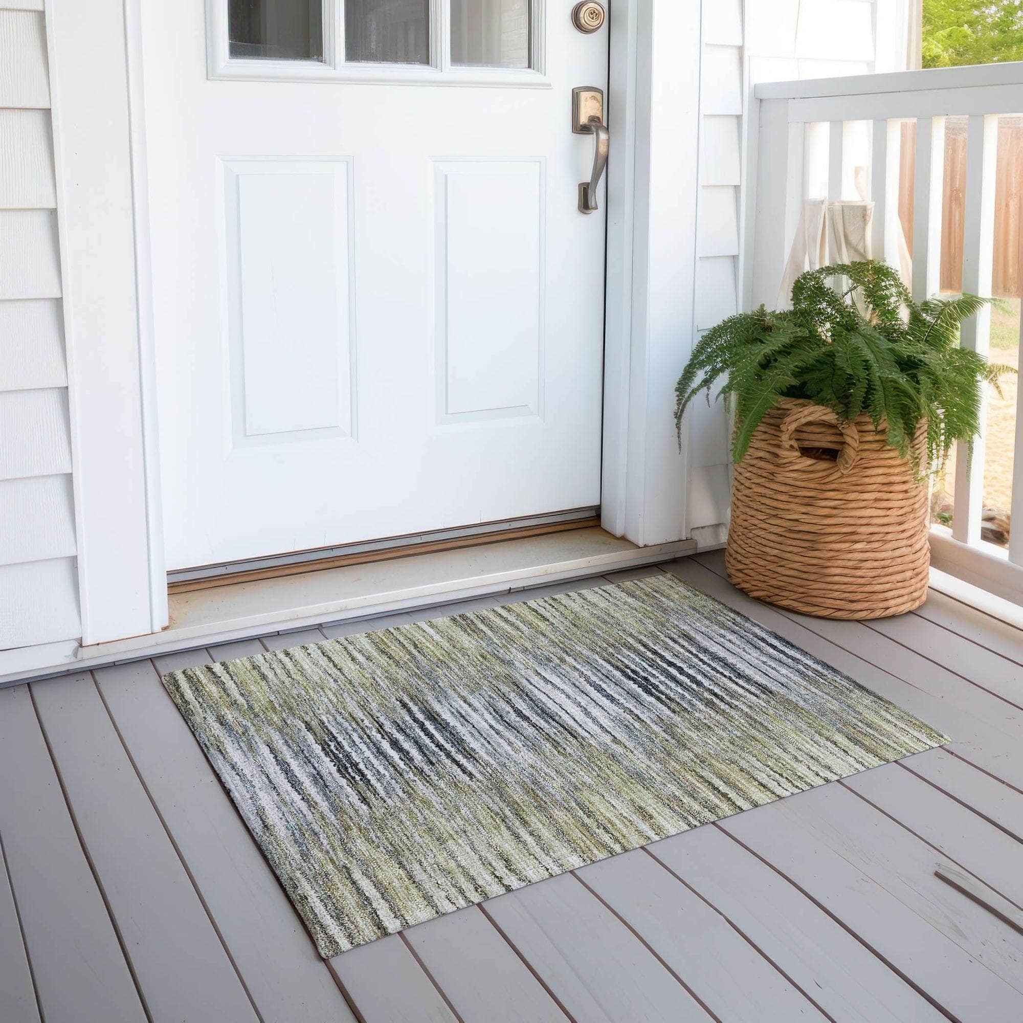Machine Made ACN604 Beige Brown Rugs