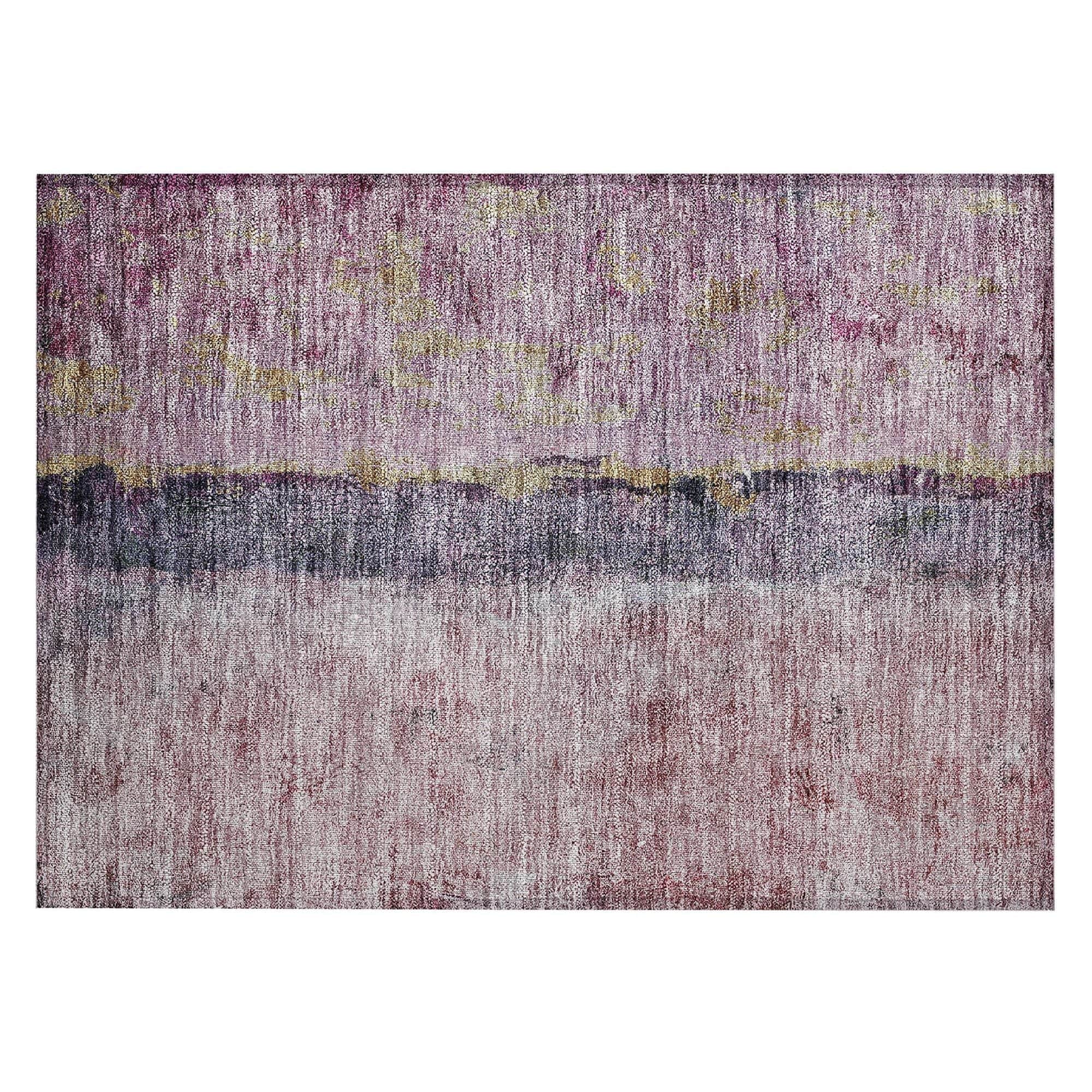 Machine Washable Blush Pink Rug - Indoor / Outdoor - Kids / Pet Friendly Modern Print Rug