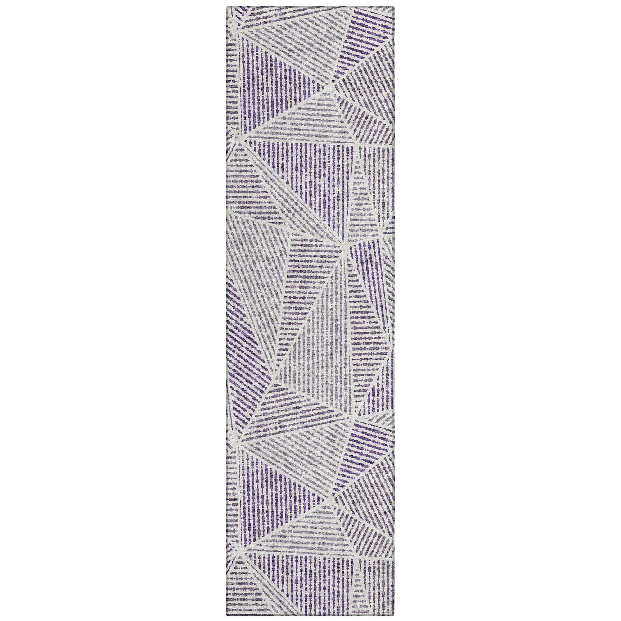 Machine Made ACN618 Purple Rugs