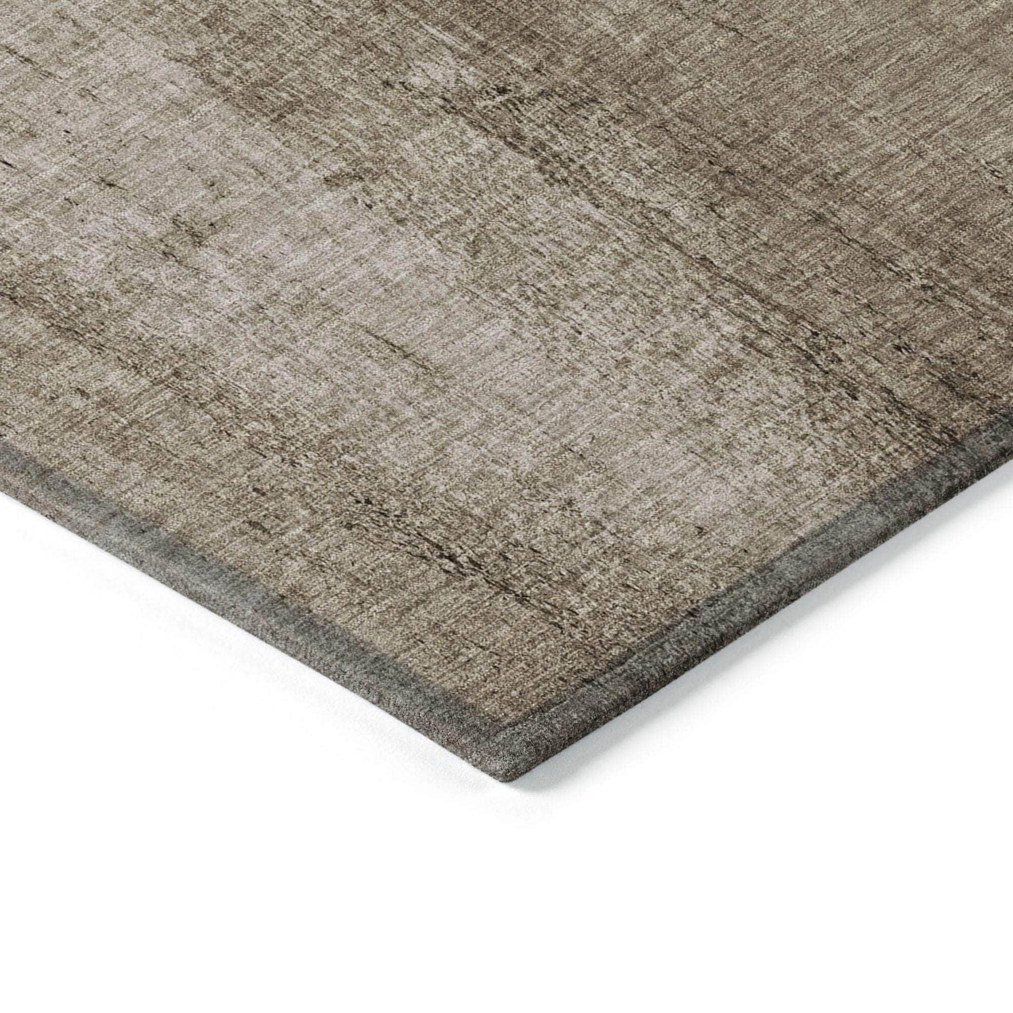 Machine Made ACN627 Taupe Brown Rugs