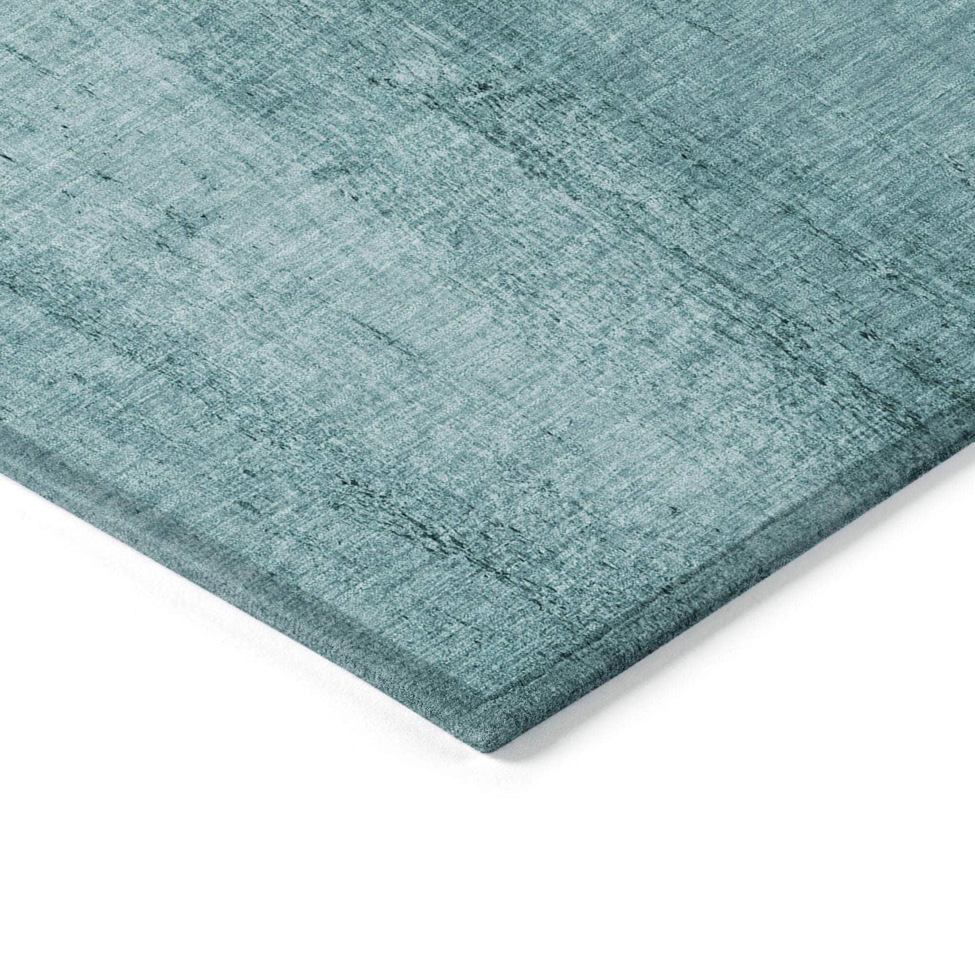 Machine Made ACN627 Teal Rugs