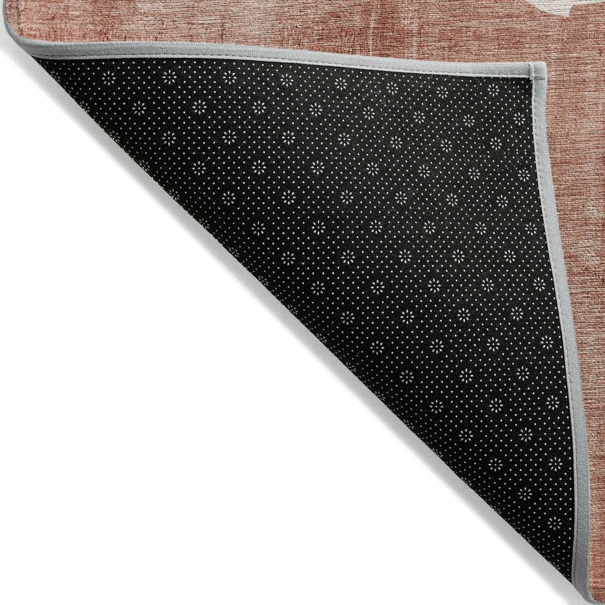Machine Made ACN627 Terracotta Orange Rugs