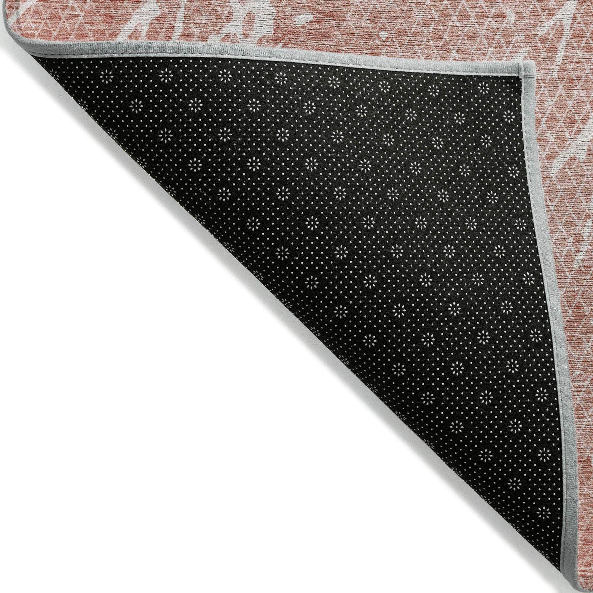 Machine Made ACN628 Blush Pink Rugs